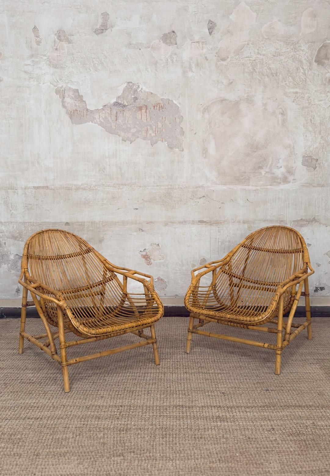 Pareja de sillones de bambú de Ikea - Segunda mitad del siglo XX
Detalles del producto
Dimensiones: 74 An × 79 Al × 102 Pr cm