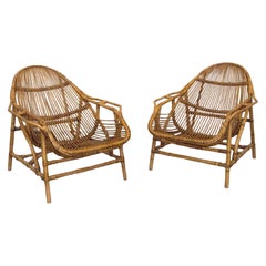 Pareja de sillones de bambú de Ikea - Segunda mitad del siglo XX