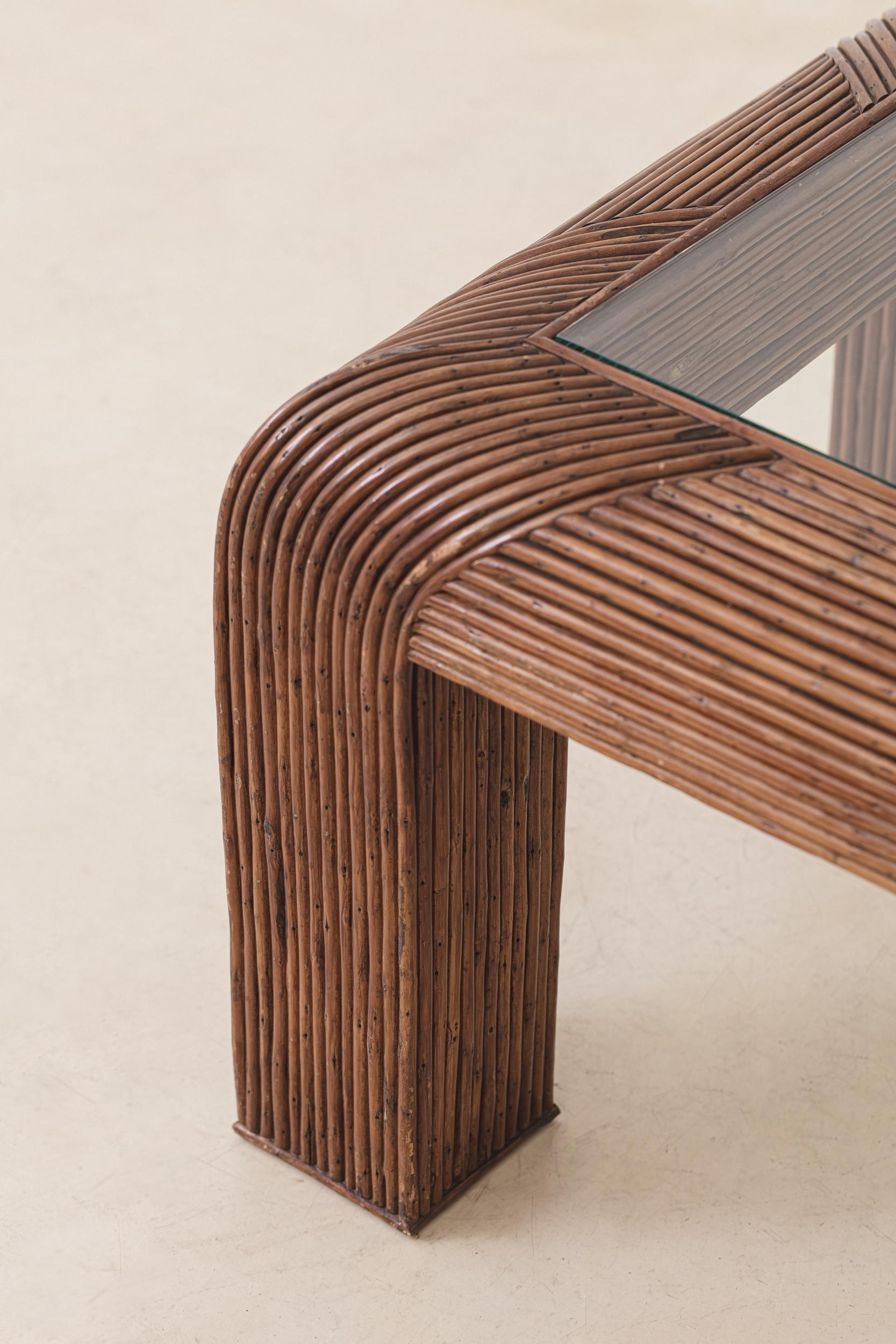 Paar Beistelltische aus Bambus, Design von unbekanntem Künstler, Brasilien, 1960er Jahre im Angebot 2