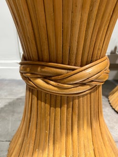 Pair of Bamboo Side Tables Italy, circa 1970
