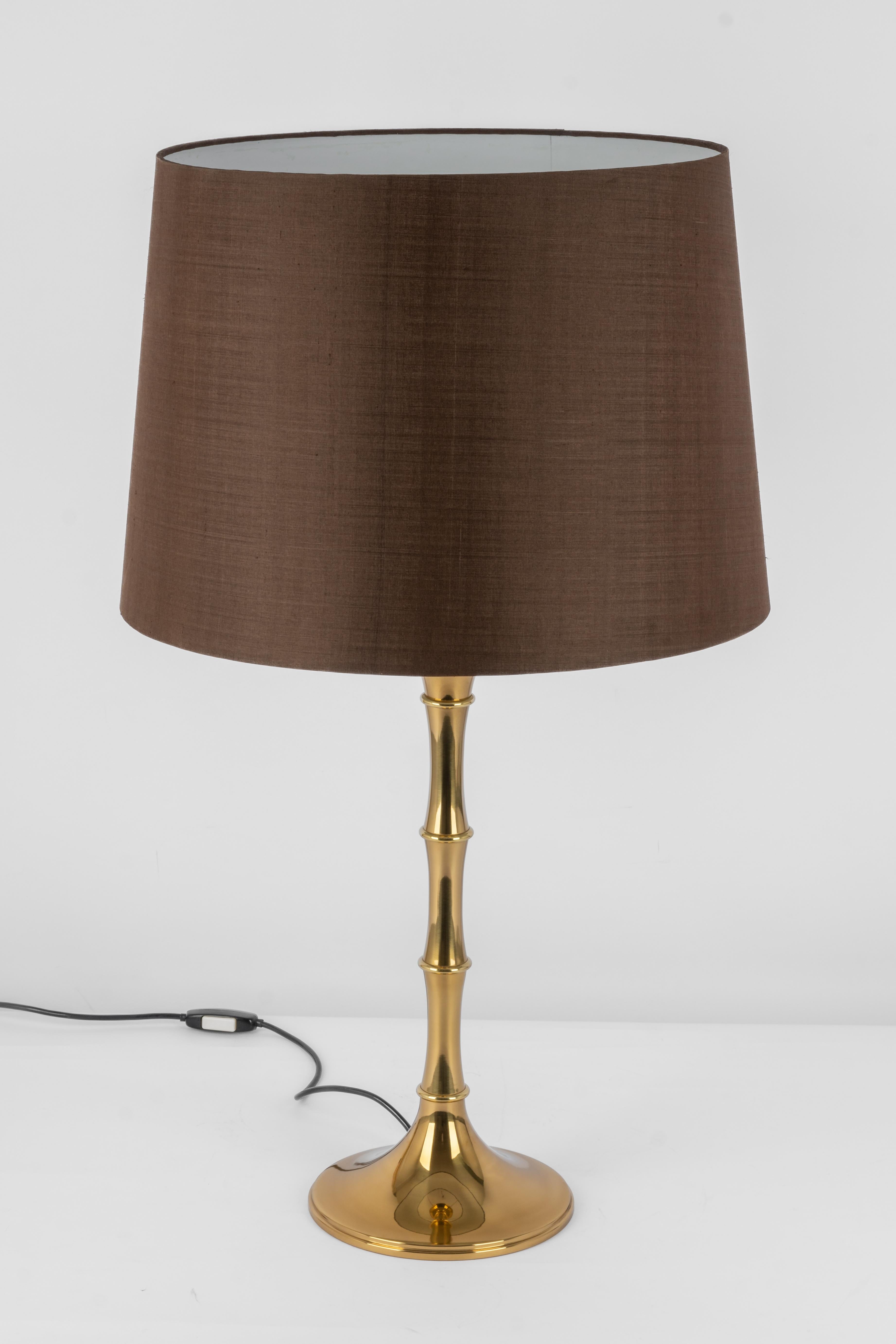 Mid-Century Modern Pair of Bamboo Table Lamps by Ingo Maurer, Germany, 1970s For Sale