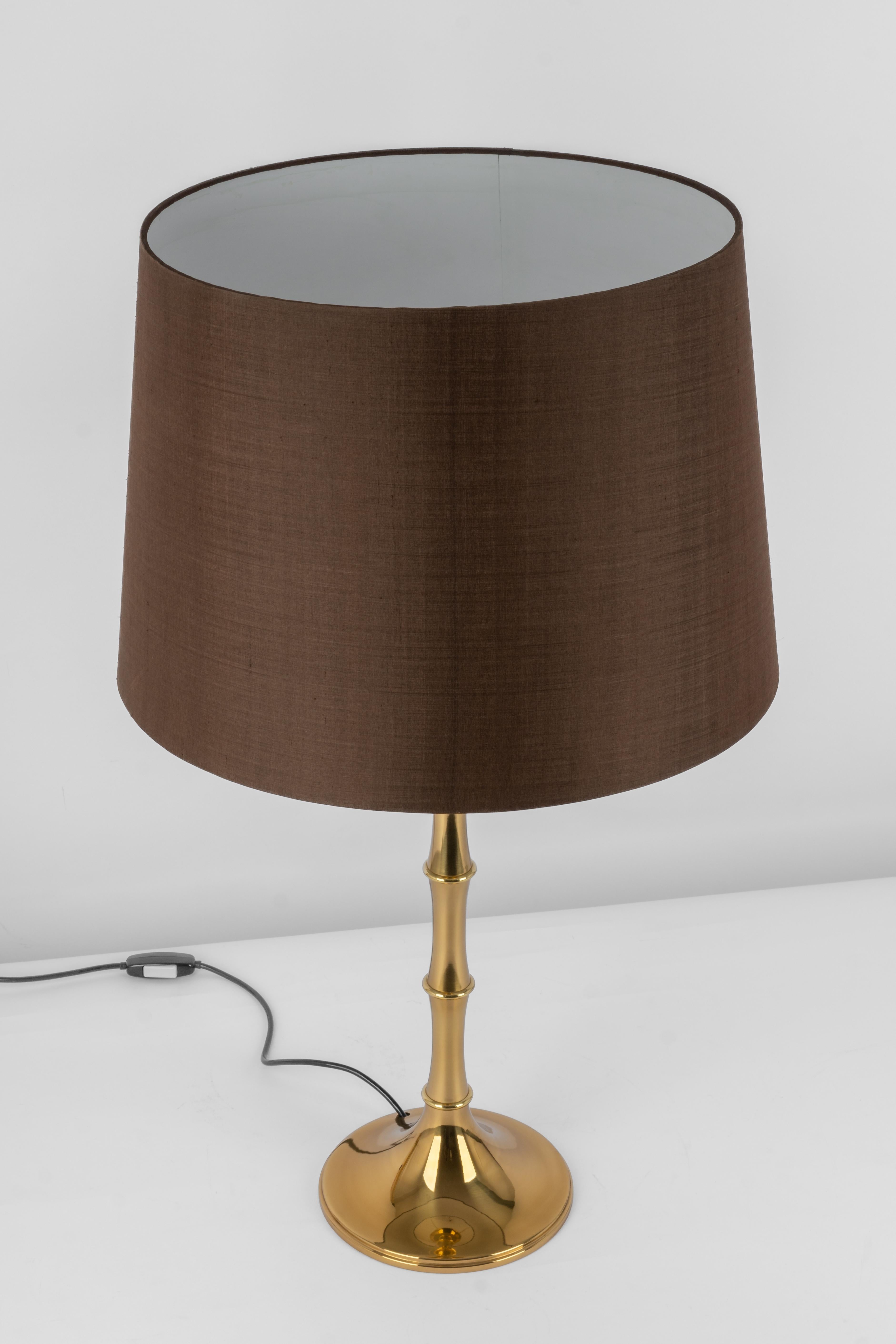 Mid-Century Modern Pair of Bamboo Table Lamps by Ingo Maurer, Germany, 1970s For Sale