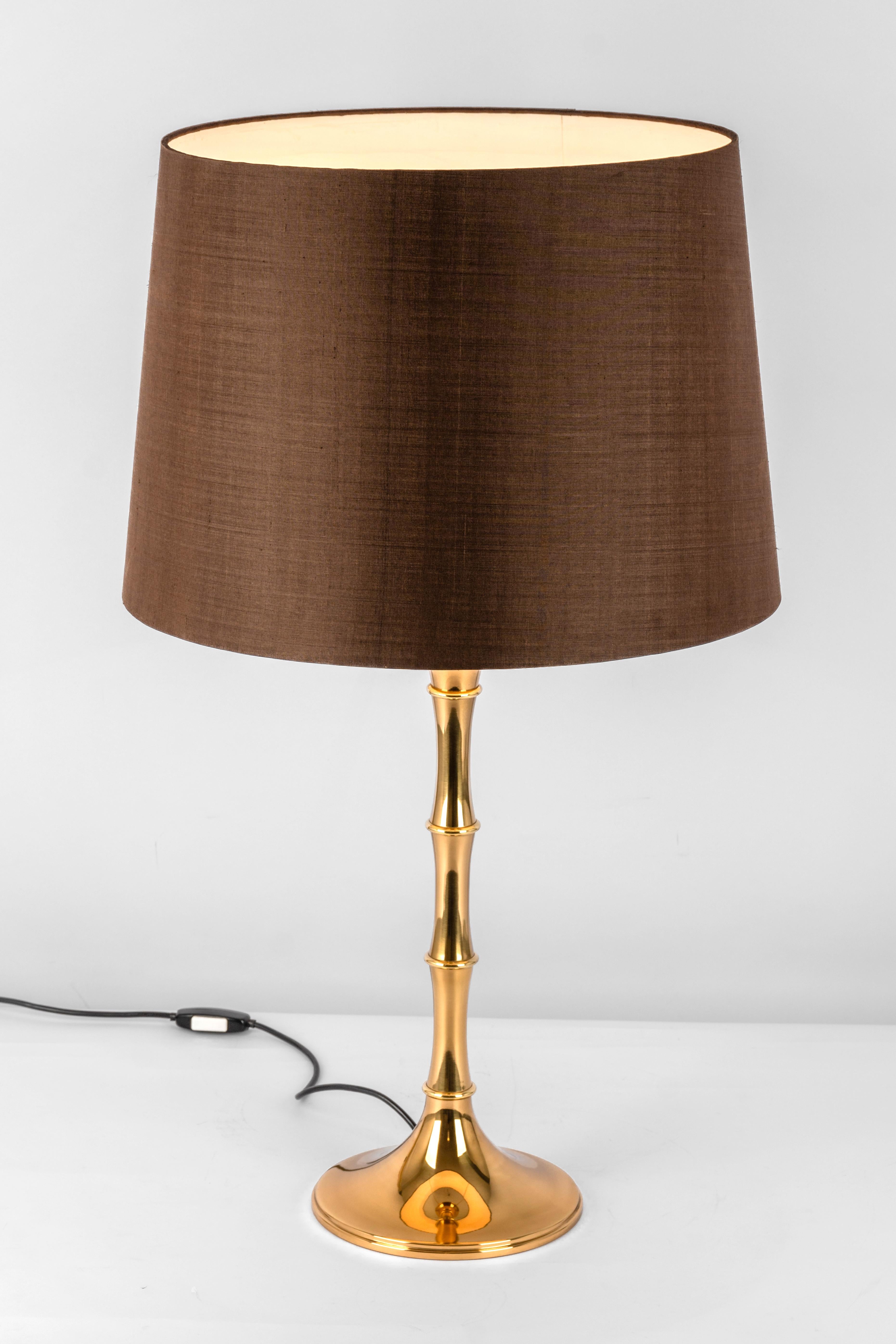 Paire de lampes de bureau en bambou par Ingo Maurer, Allemagne, 1970 en vente 1