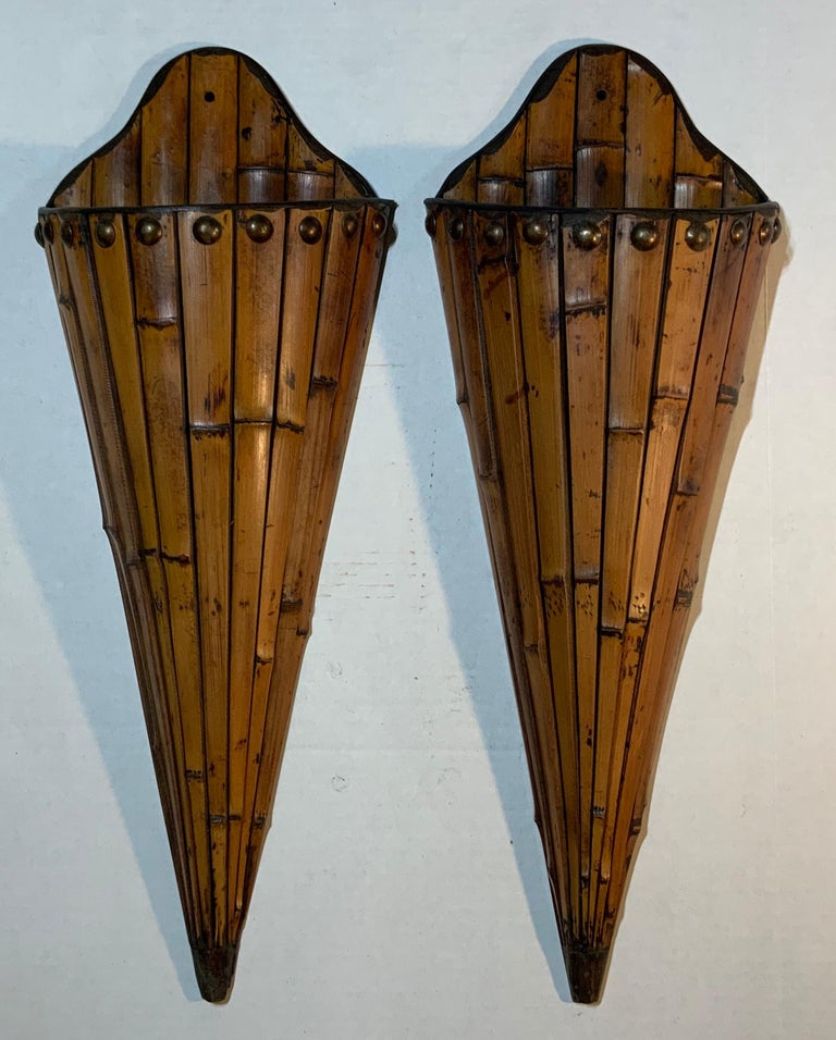 Pair of Bamboo Wall Hanging at 1stDibs
