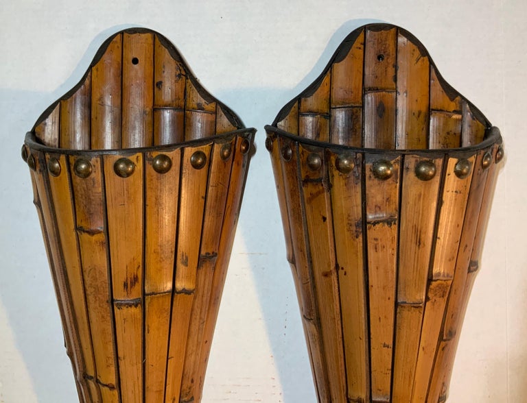 Pair of Bamboo Wall Hanging at 1stDibs
