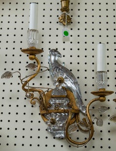 Pair of Bagues Style Parrot 2-Light Sconces