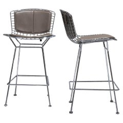 Pareja de taburetes de bar de Harry Bertoia para Knoll, años 50