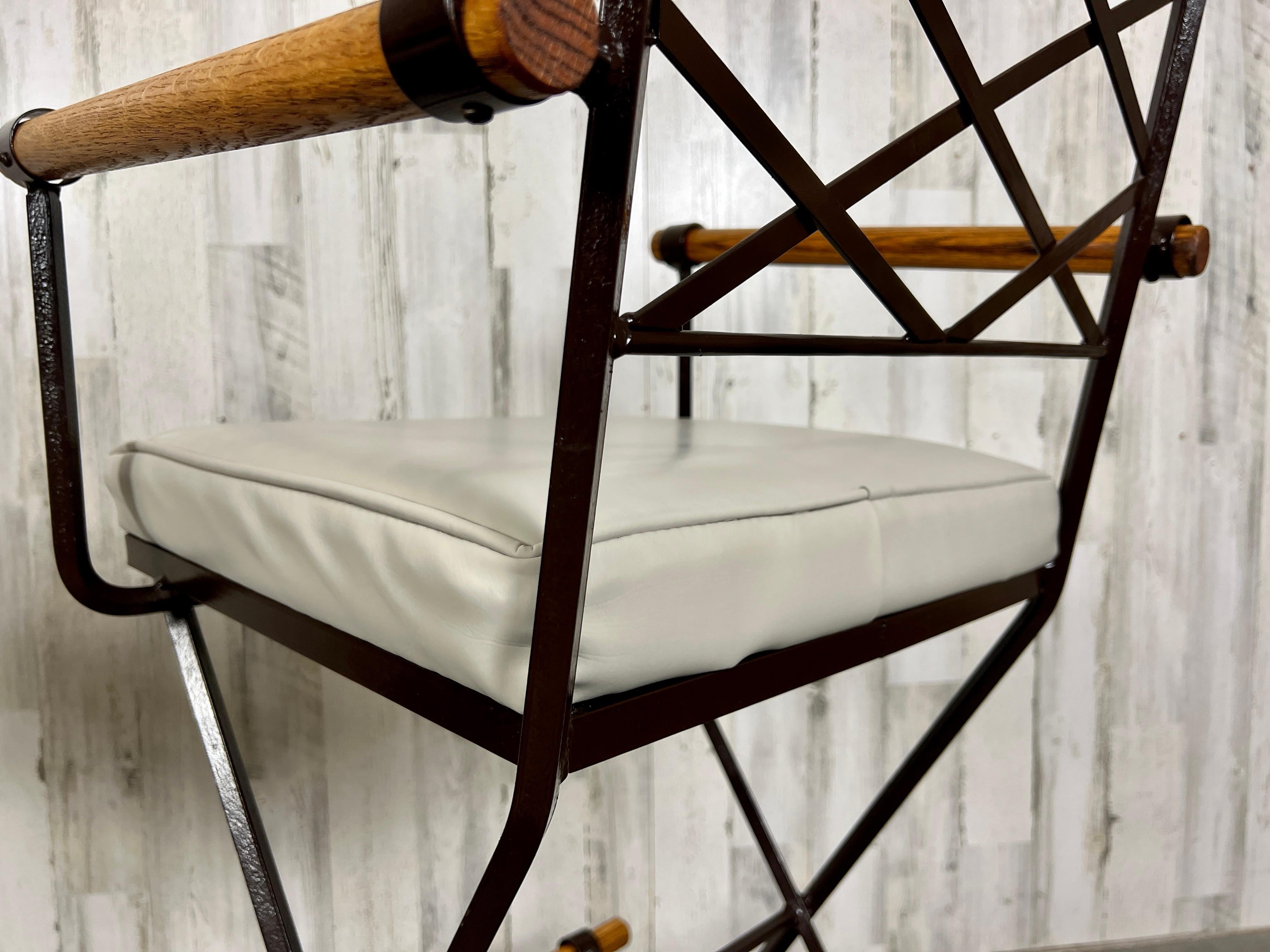 Pair of Bar Stools for Inca Products in the Style of Cleo Baldon For Sale 9