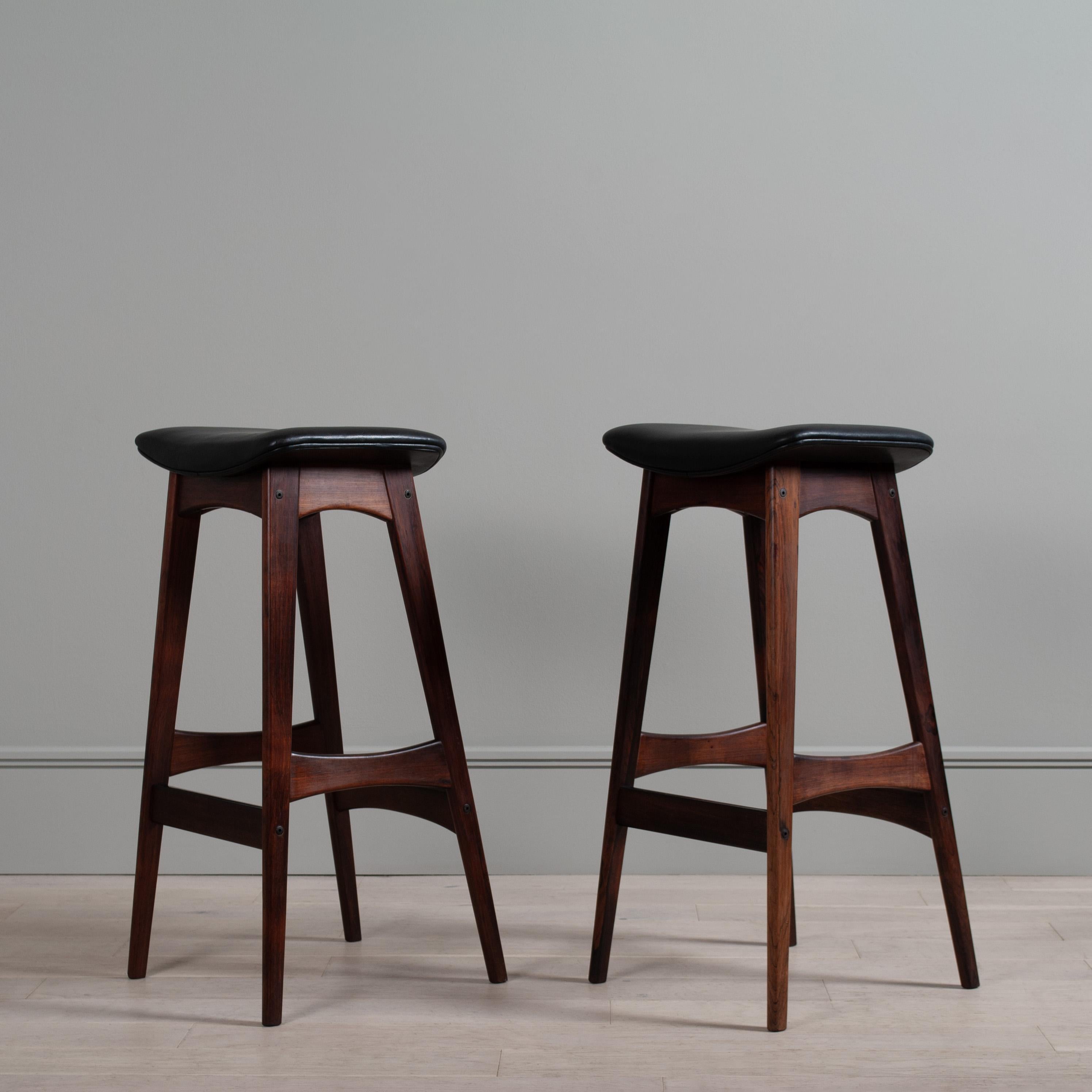 20th Century Pair of Bar Stools, Johannes Andersen