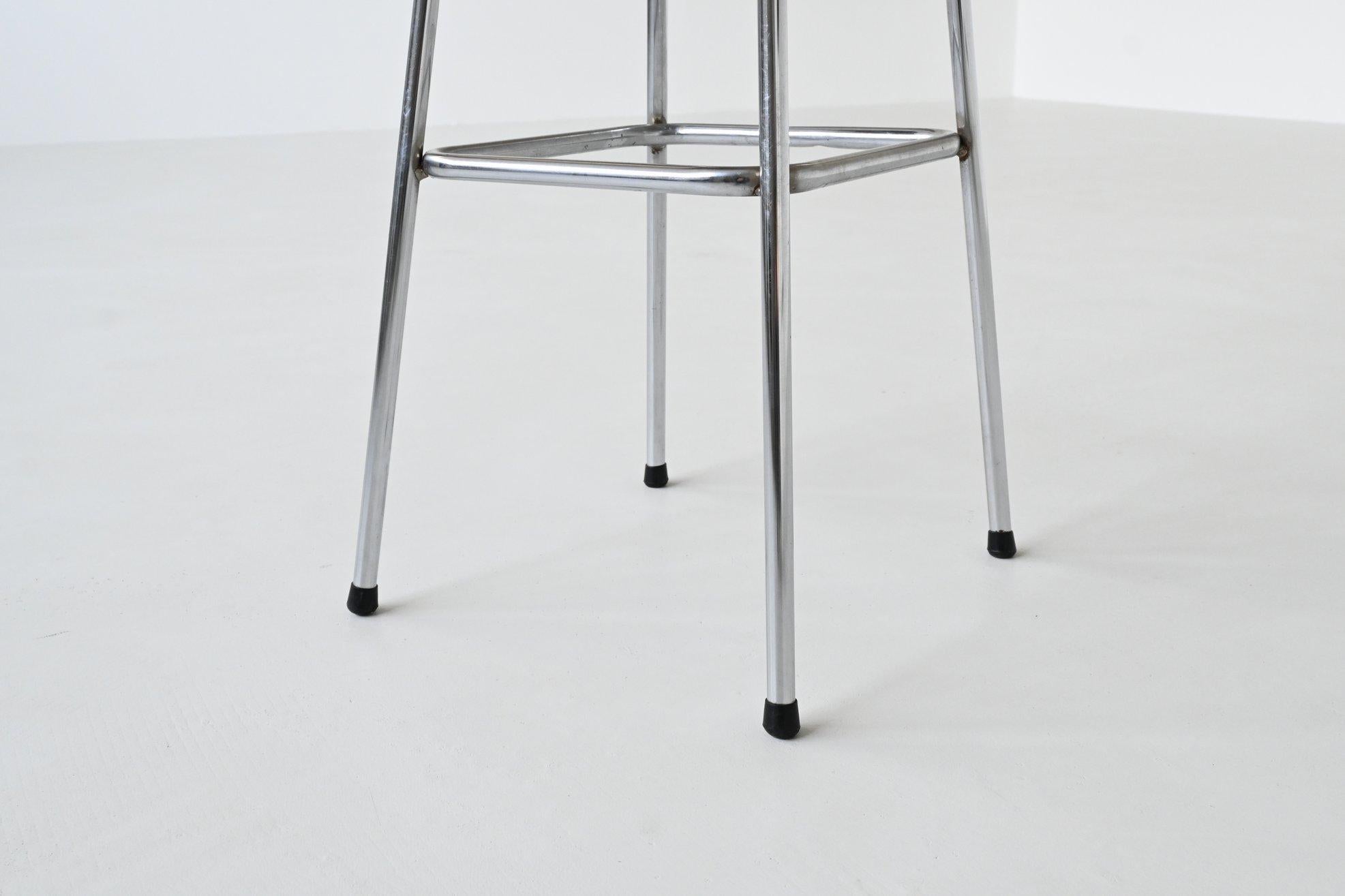 Pair of bar stools selected by Charlotte Perriand for Les Arcs France 1960 9