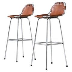 Pair of bar stools selected by Charlotte Perriand for Les Arcs France 1960