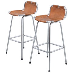 Pair of Bar Stools Selected by Charlotte Perriand