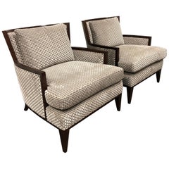 Pair of Barbara Barry California Lounge Chairs for Baker Furniture