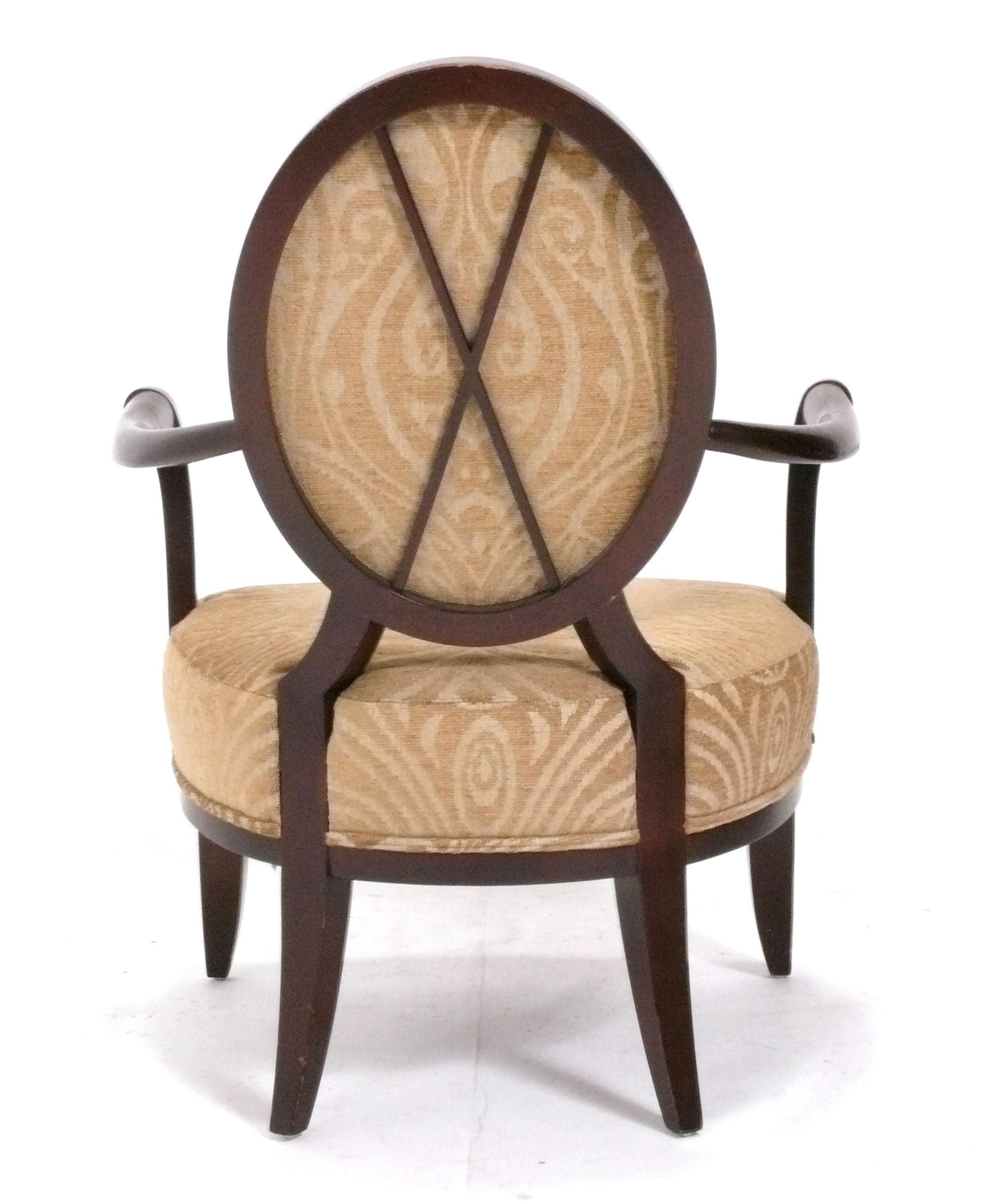American Pair of Barbara Barry for Baker Lounge Chairs For Sale