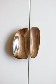 COPIA di maniglie per armadi BARBERA Fermat MEDIUM e LARGE in bronzo massiccio