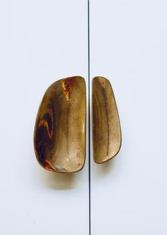 PAR de tiradores de armario BARBERA Fermat PEQUEÑO y GRANDE Bronce macizo