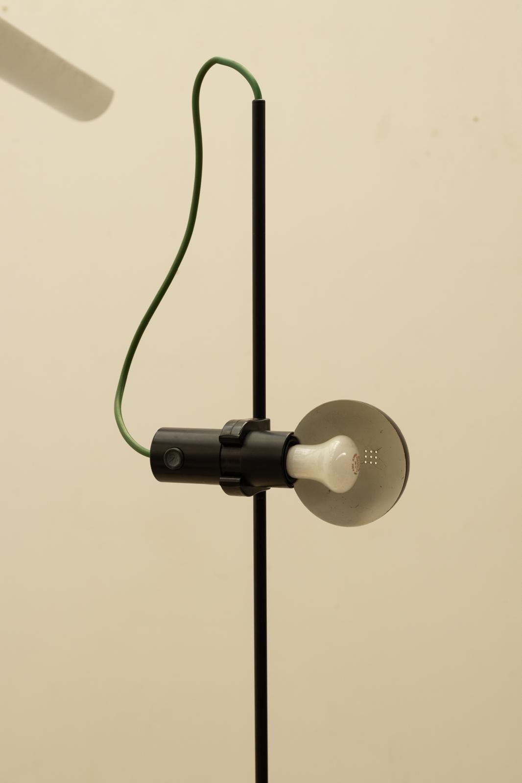 Steel Pair of Barbieri e Marianelli floorlamps For Sale