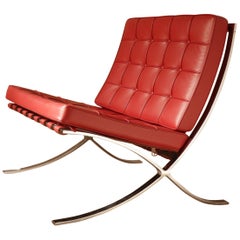 Used Pair of Barcelona Chairs, Ludwig Mies van der Rohe