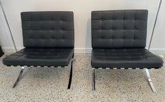 Pair of Barcelona Style Lounge Chairs by Fascm International