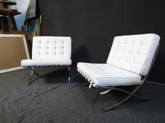Pair of Barcelona Style Lounge Chairs