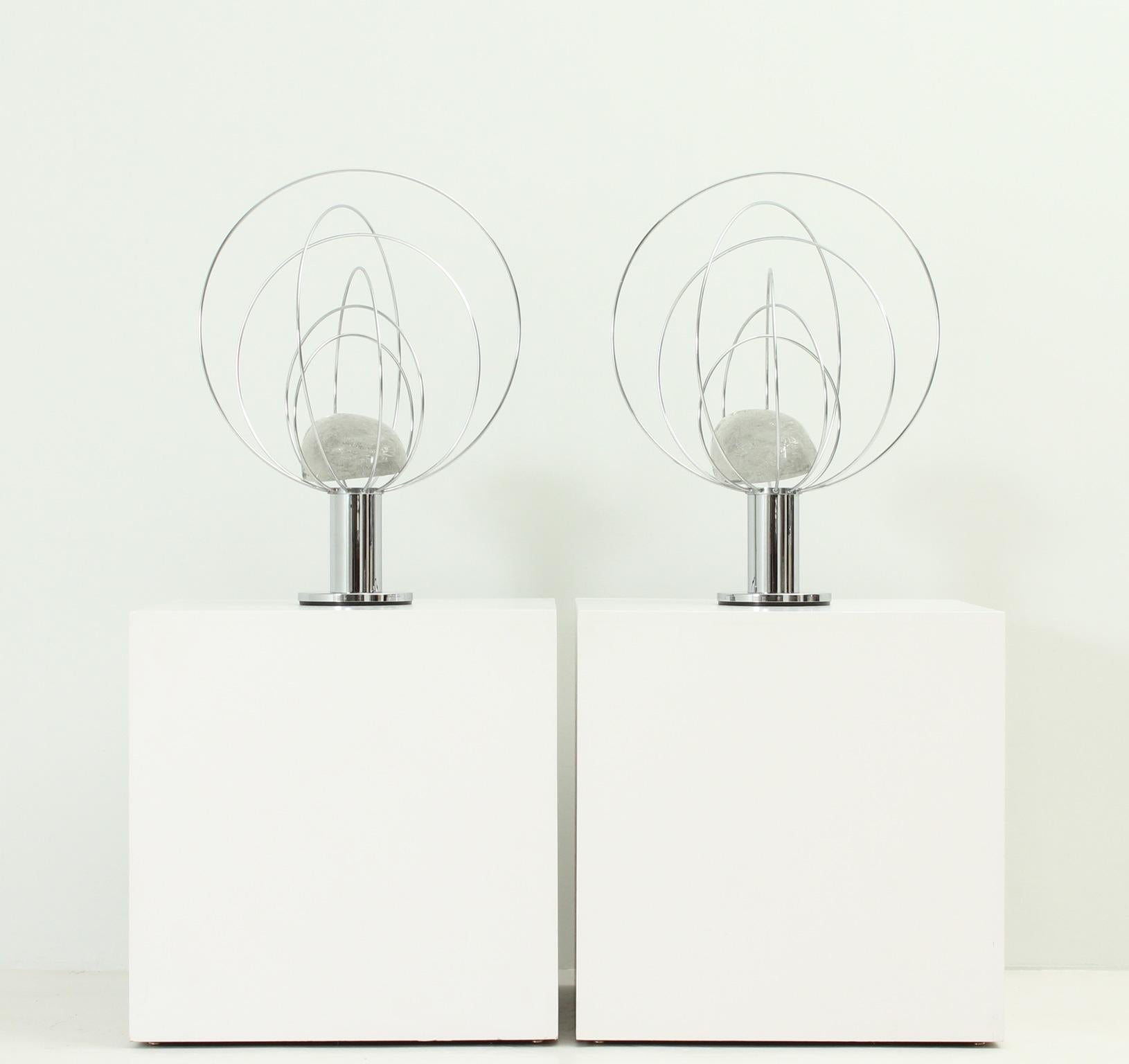 Paar Barnaba-Lampen von Angelo Brotto (Moderne der Mitte des Jahrhunderts) im Angebot