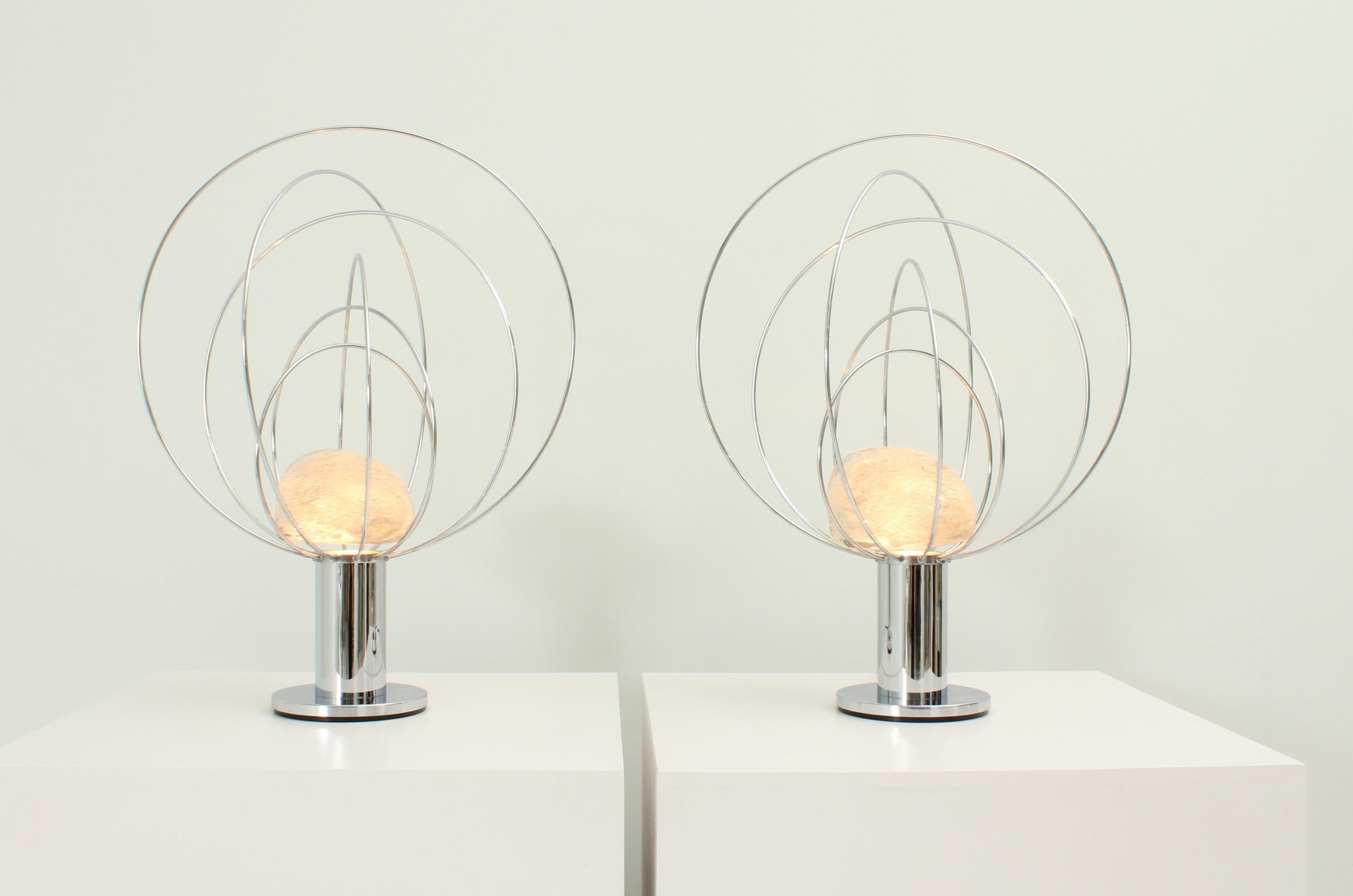 Pair of Barnaba Lamps by Angelo Brotto In Good Condition For Sale In Barcelona, ES