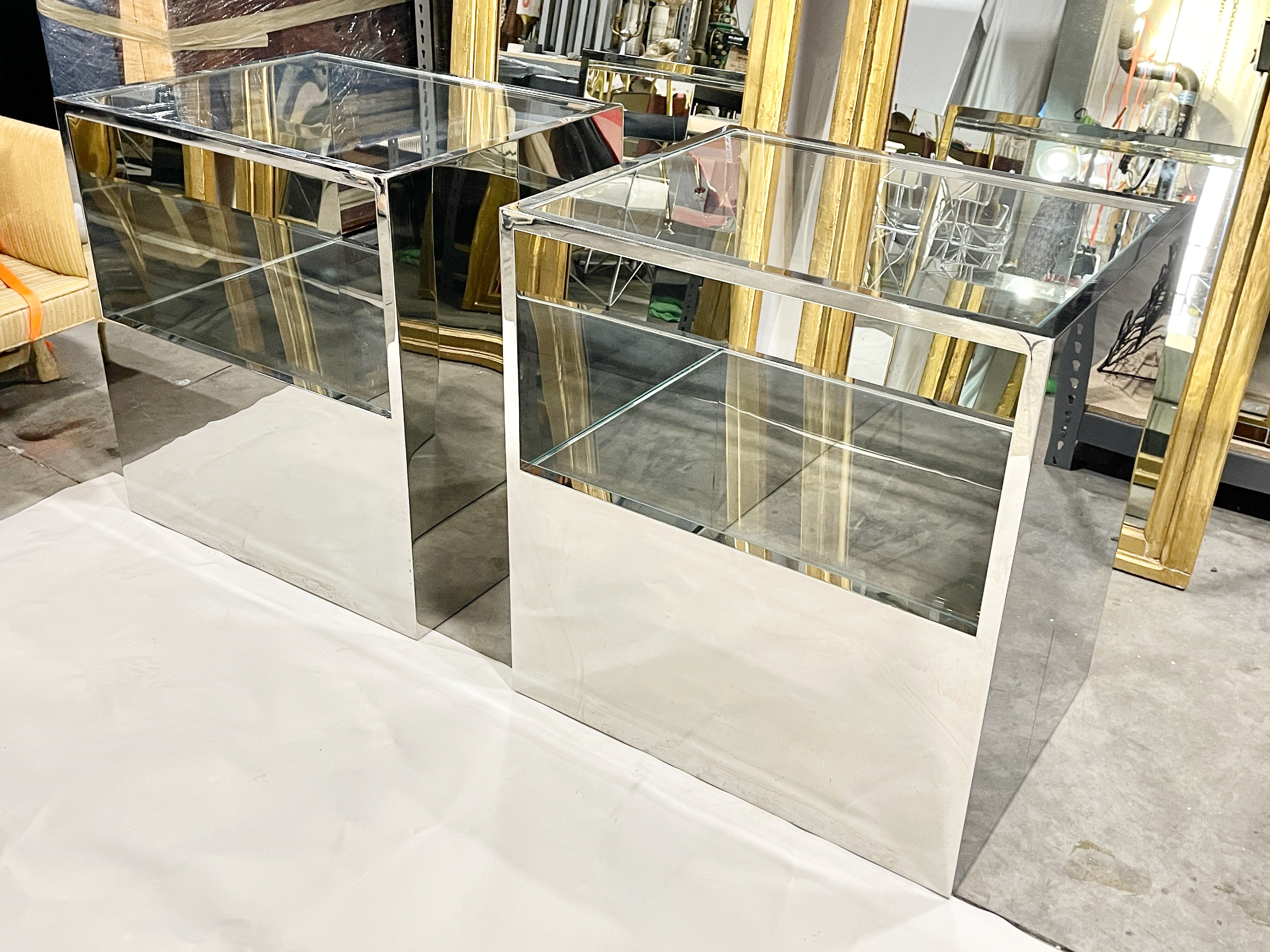 Pair of Barney's ex-Display Stands by Peter Marino For Sale 2