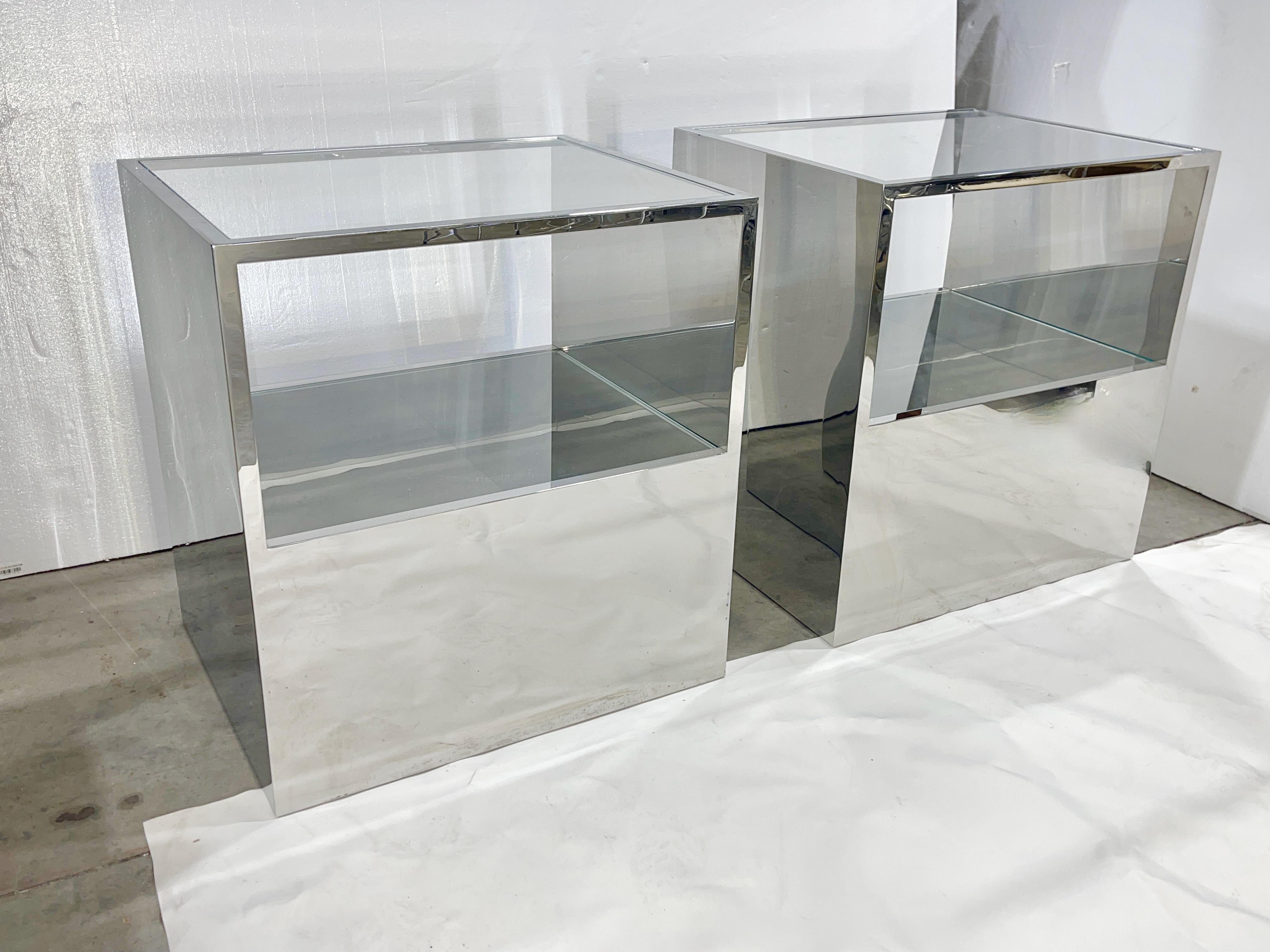 American Pair of Barney's ex-Display Stands by Peter Marino For Sale