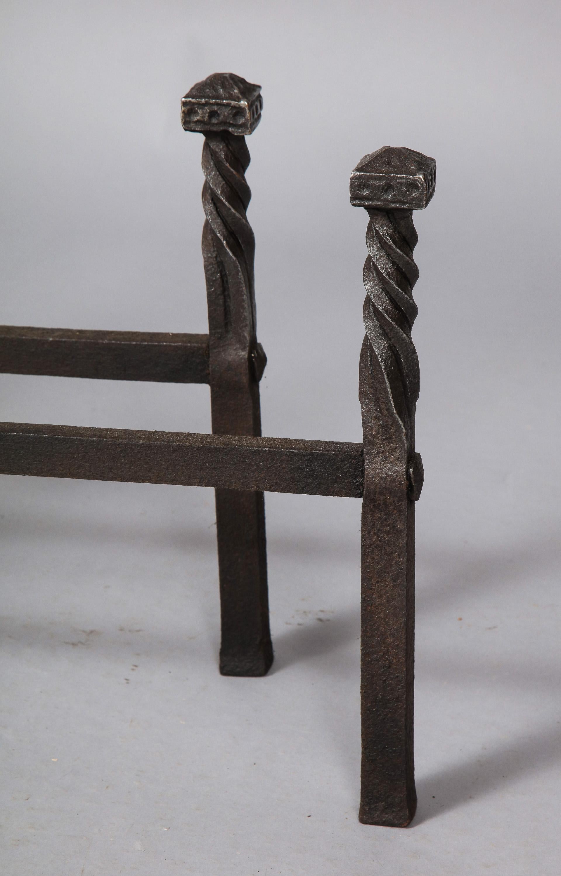 Pair of Baroque Andirons 4