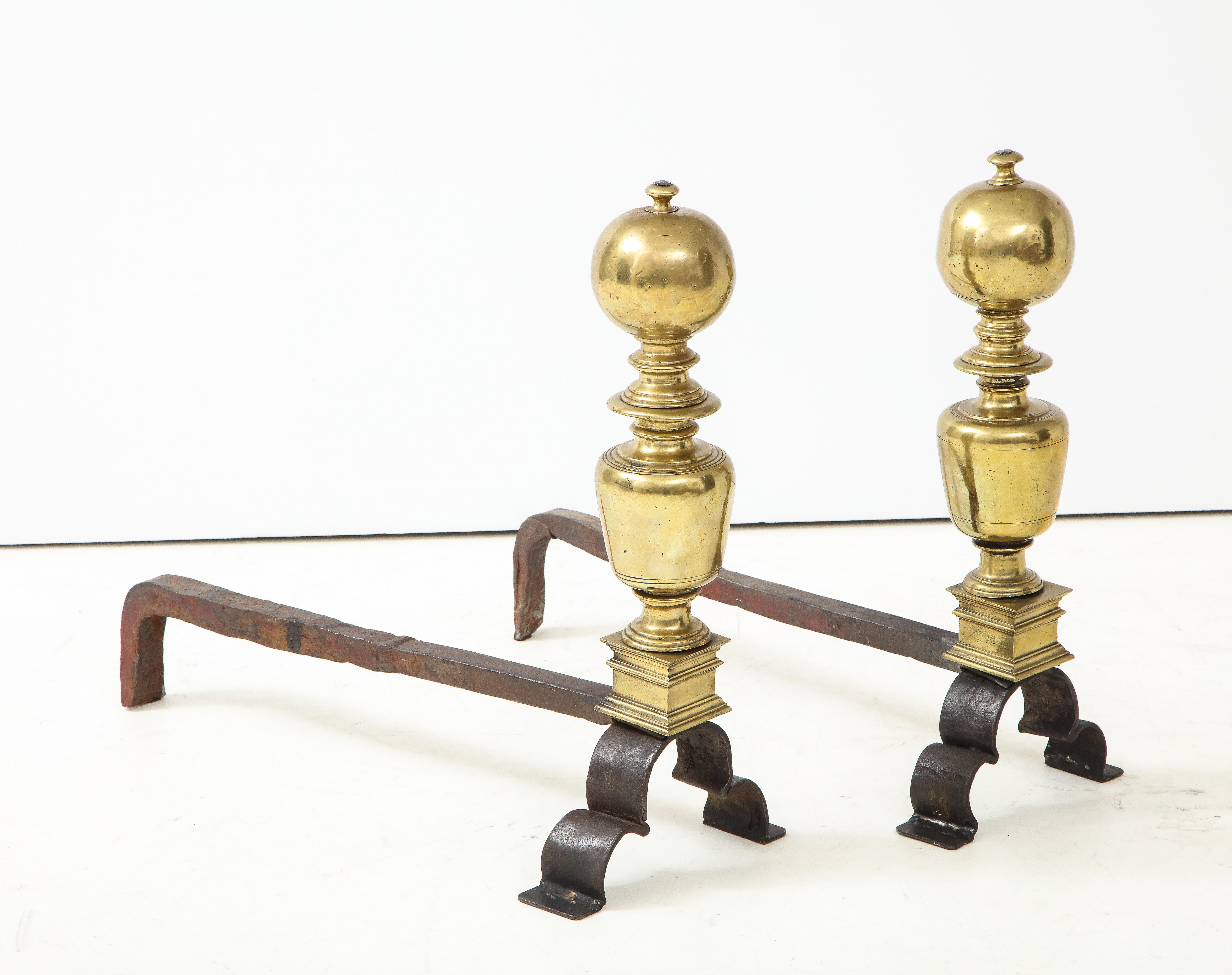 Pair of Baroque Andirons 2