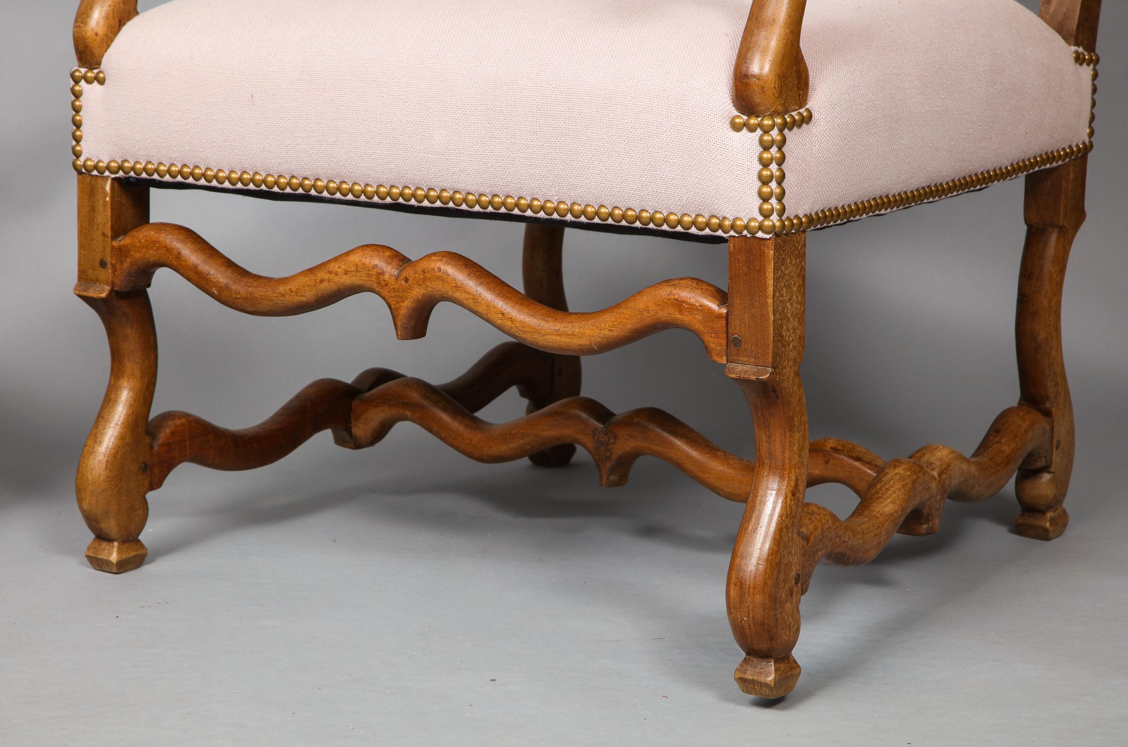 French Pair of Baroque Armchairs