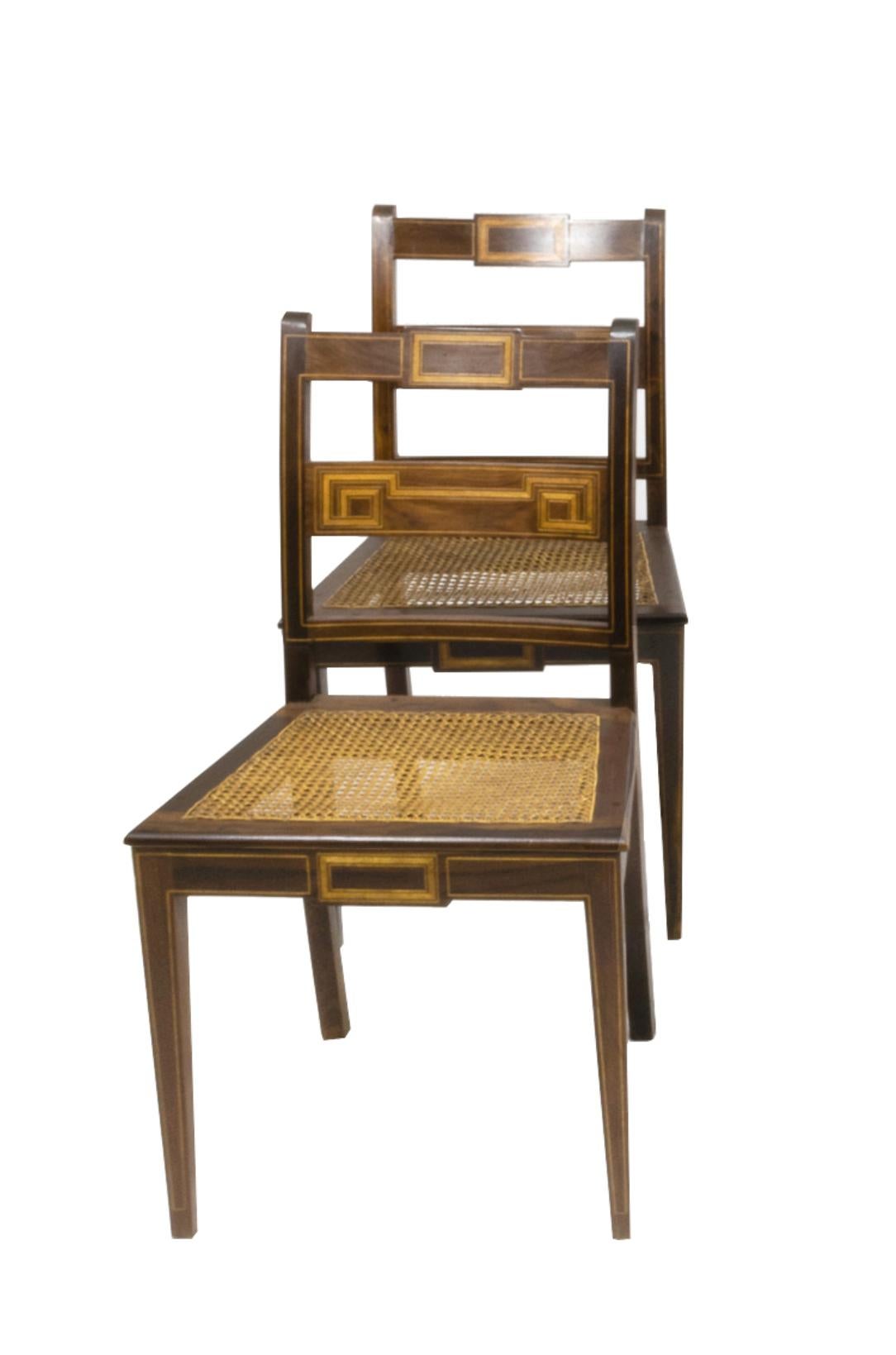 Pair Of Baroque Chairs, 20th Century, Portugal For Sale 4