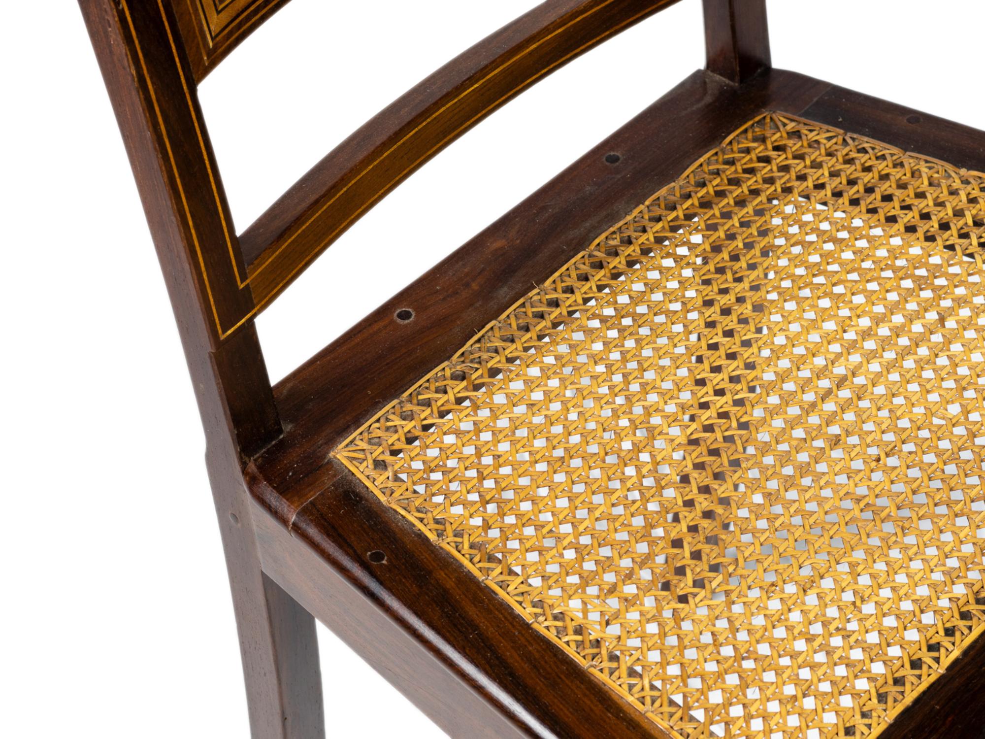 Straw Pair Of Baroque Chairs, 20th Century, Portugal For Sale