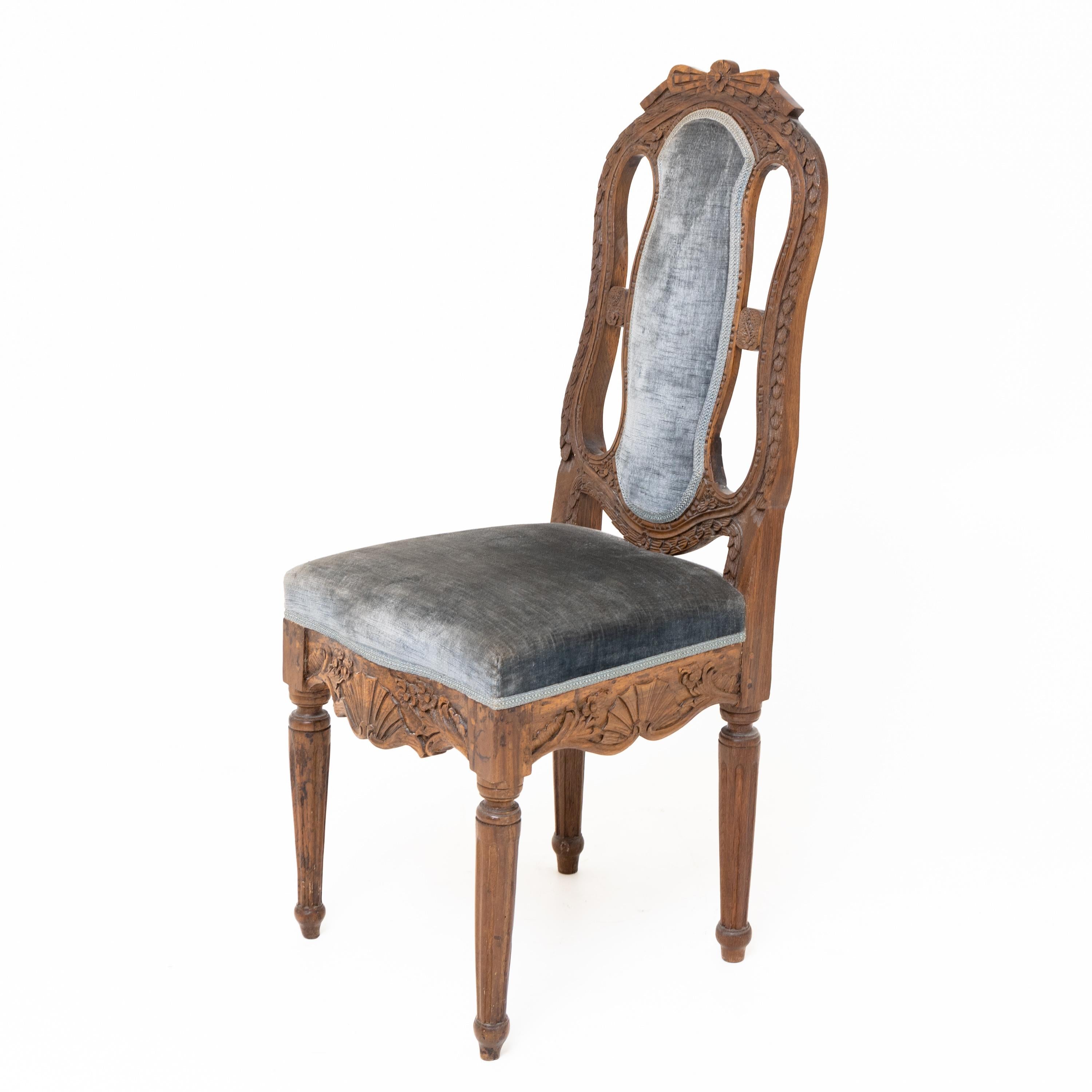 Barocco Coppia di sedie barocche, Renania Settentrionale-Vestfalia / Germania, 1780 circa in vendita