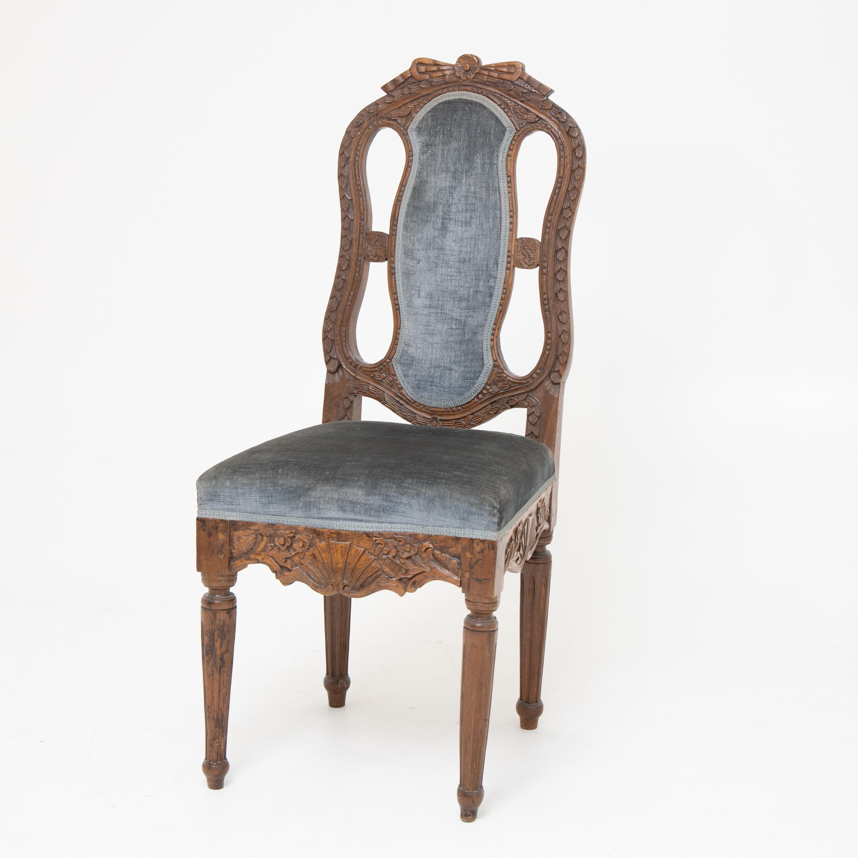 Tedesco Coppia di sedie barocche, Renania Settentrionale-Vestfalia / Germania, 1780 circa in vendita