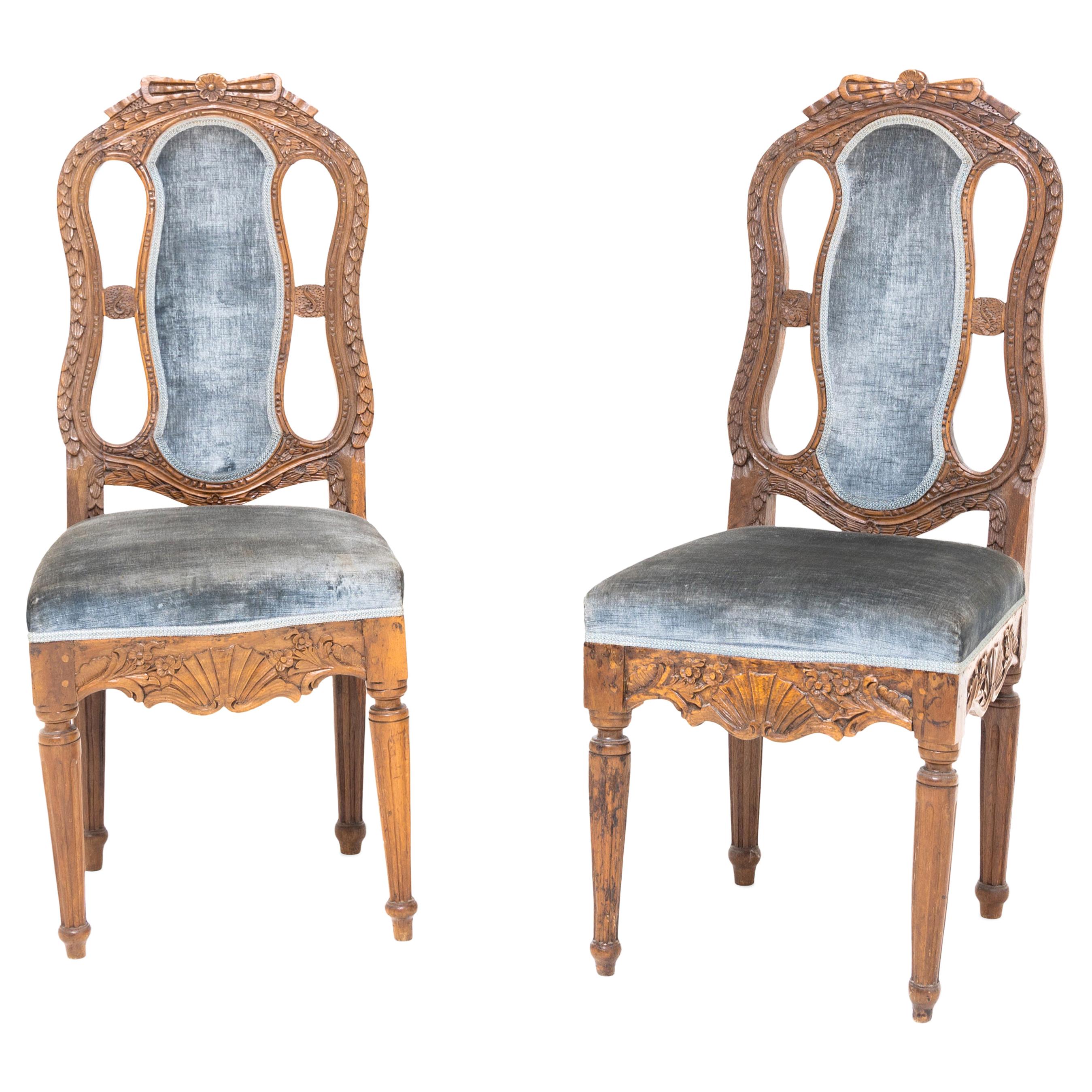 Pair of Baroque Chairs, North Rhine-Westphalia / Germany, circa 1780 For Sale