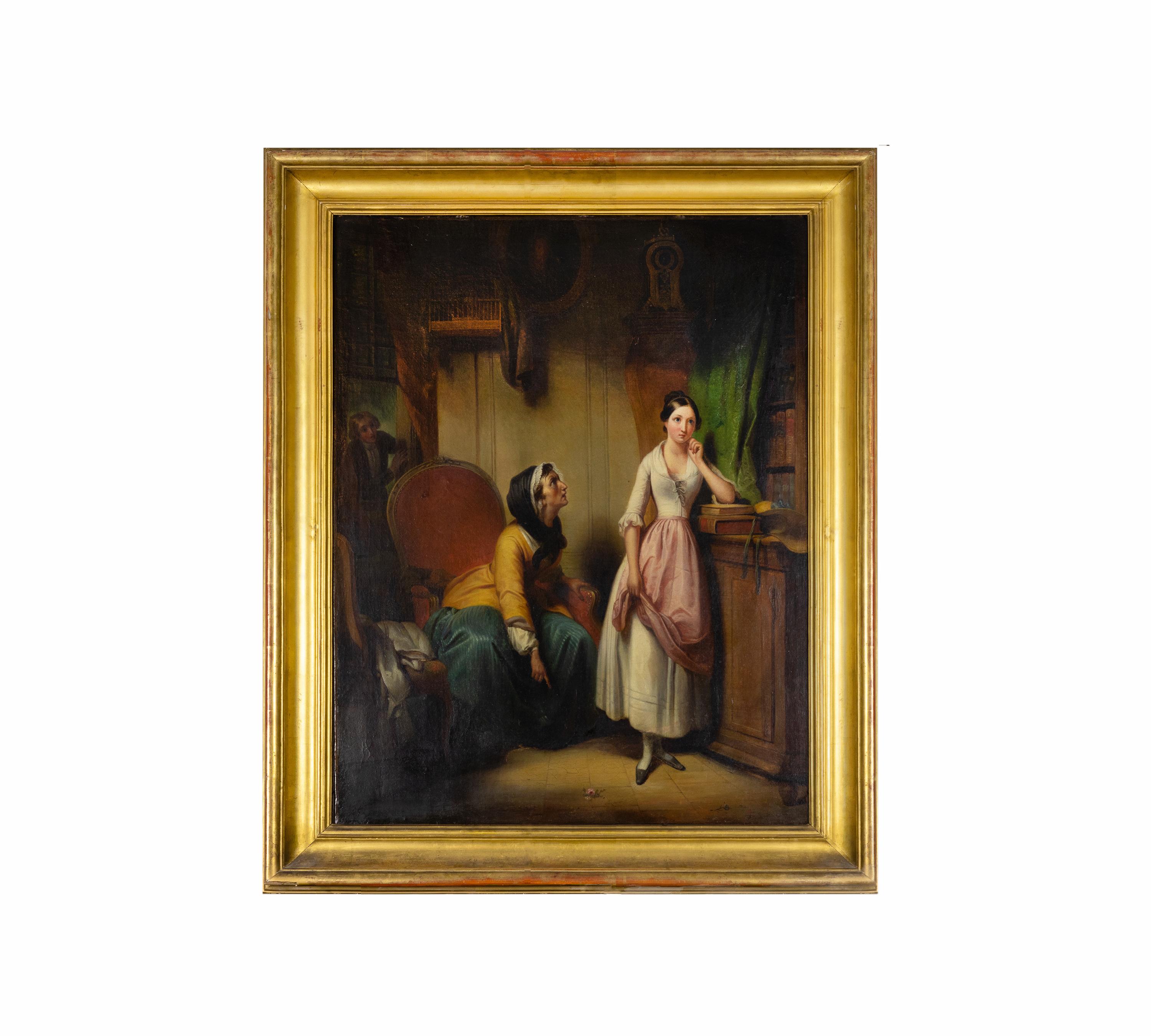 Pareja De Cuadros Barrocos, (Augustin Franquelin), (Emile Destouches) en venta 5