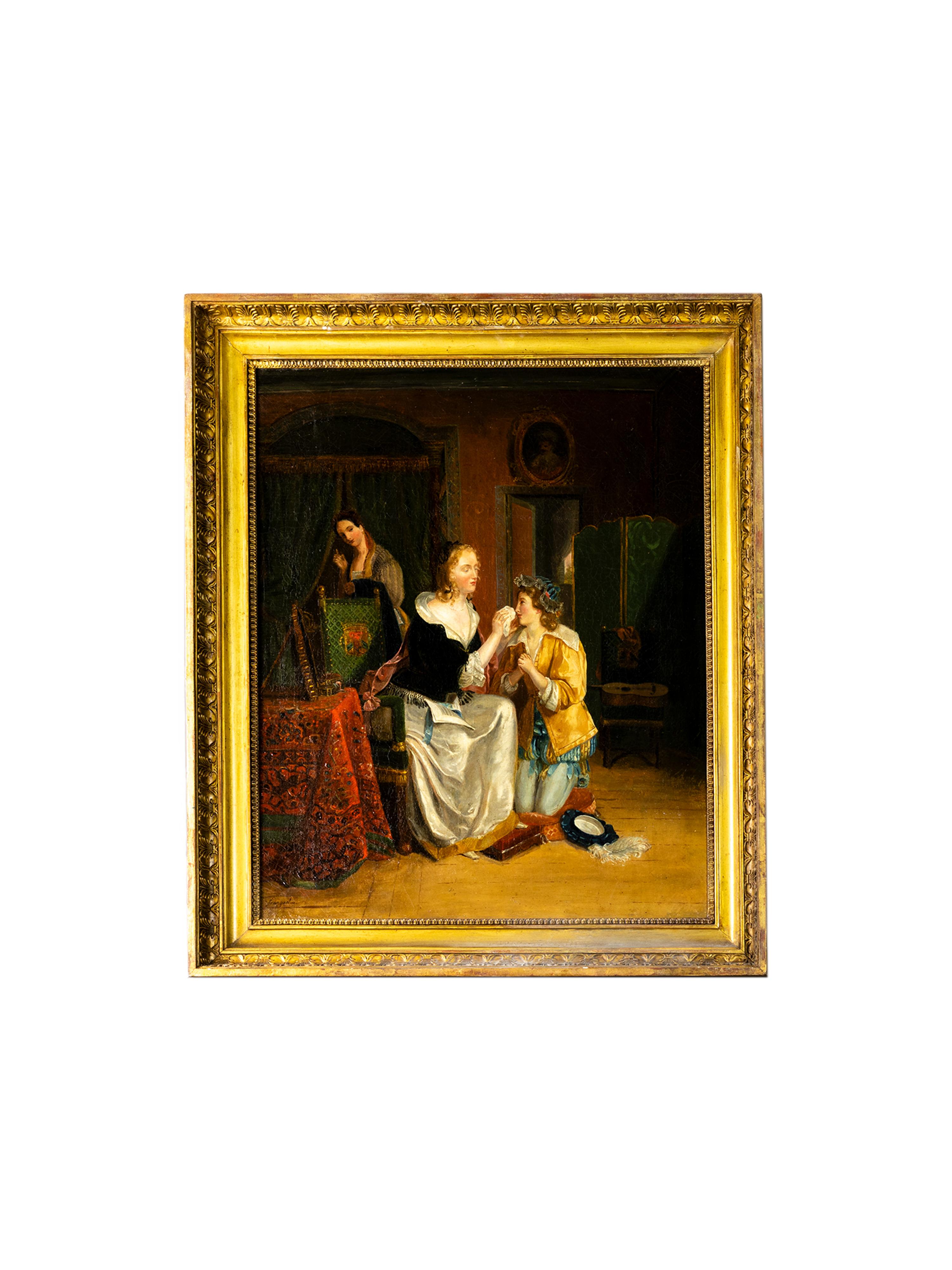 Pareja De Cuadros Barrocos, (Augustin Franquelin), (Emile Destouches) Aceitado en venta