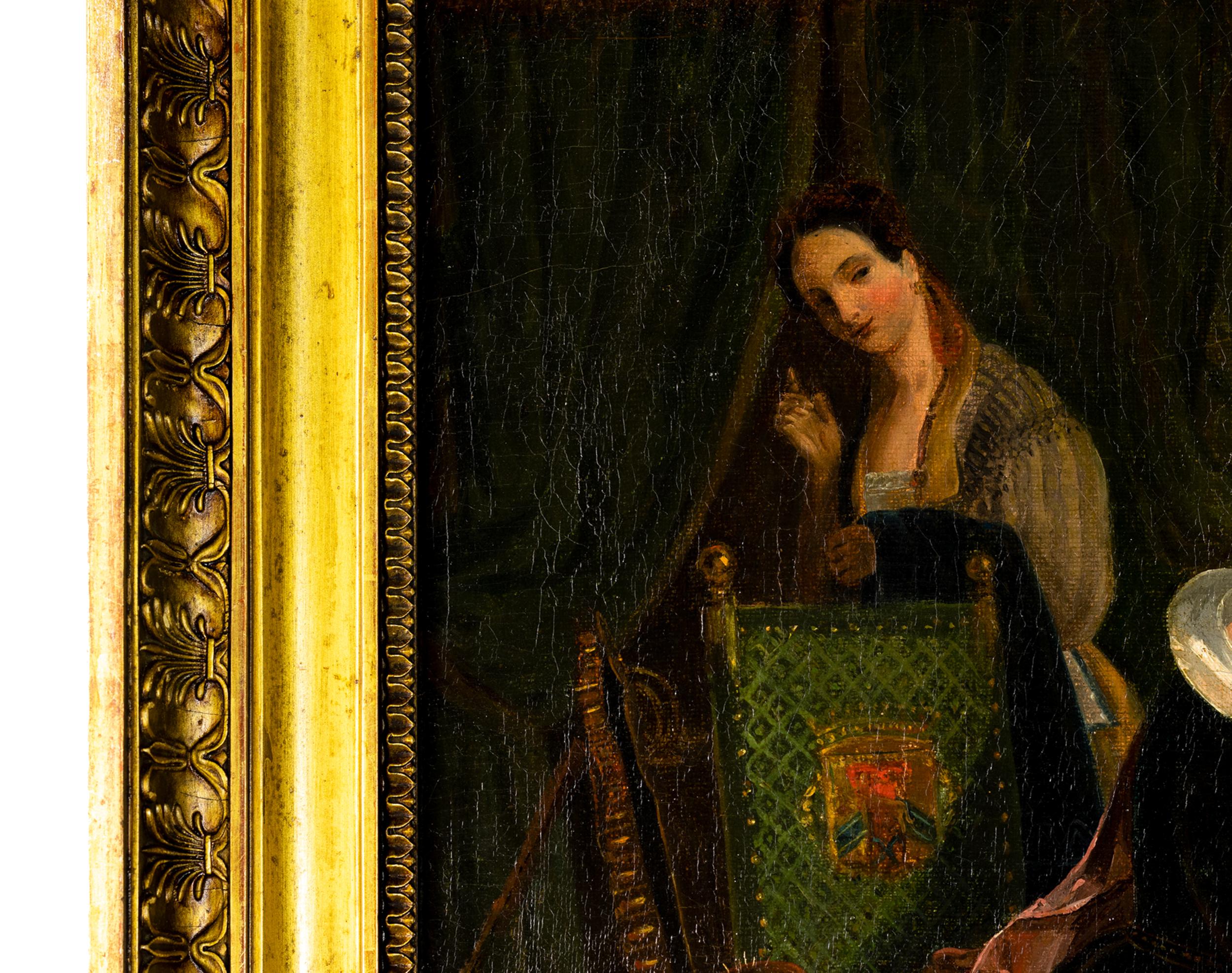 Pareja De Cuadros Barrocos, (Augustin Franquelin), (Emile Destouches) en venta 1
