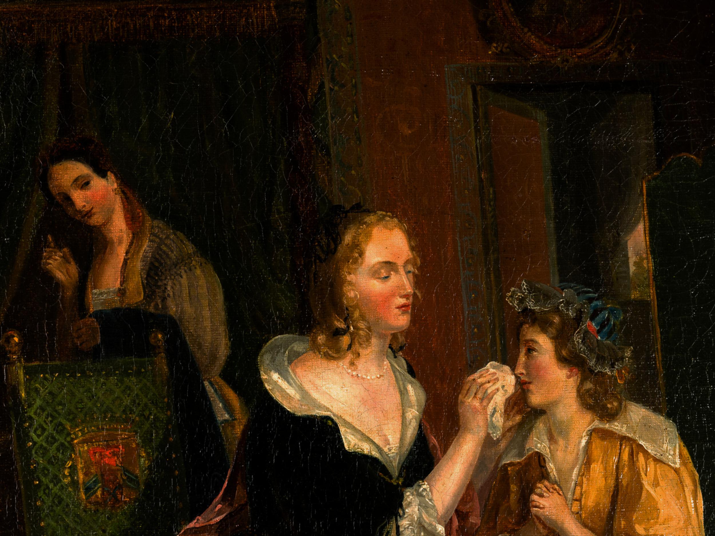 Pareja De Cuadros Barrocos, (Augustin Franquelin), (Emile Destouches) en venta 2