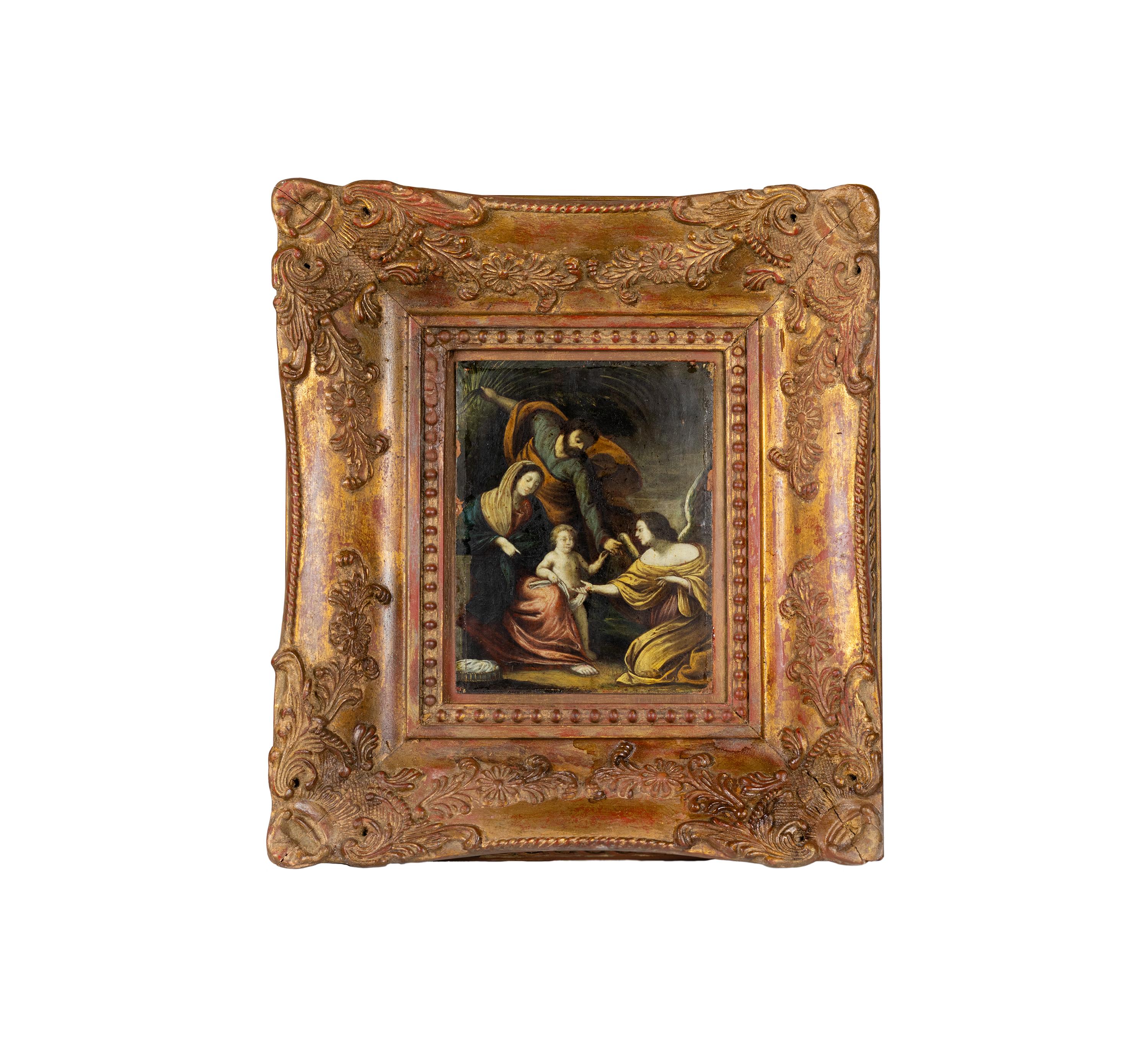 Pareja De Pinturas Barrocas De Cristo, Siglo XVII, Italia en venta 4