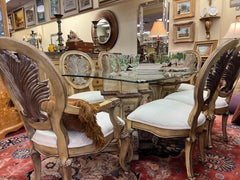 Pair of Baroque Revival Distressed Plaster Pedestals