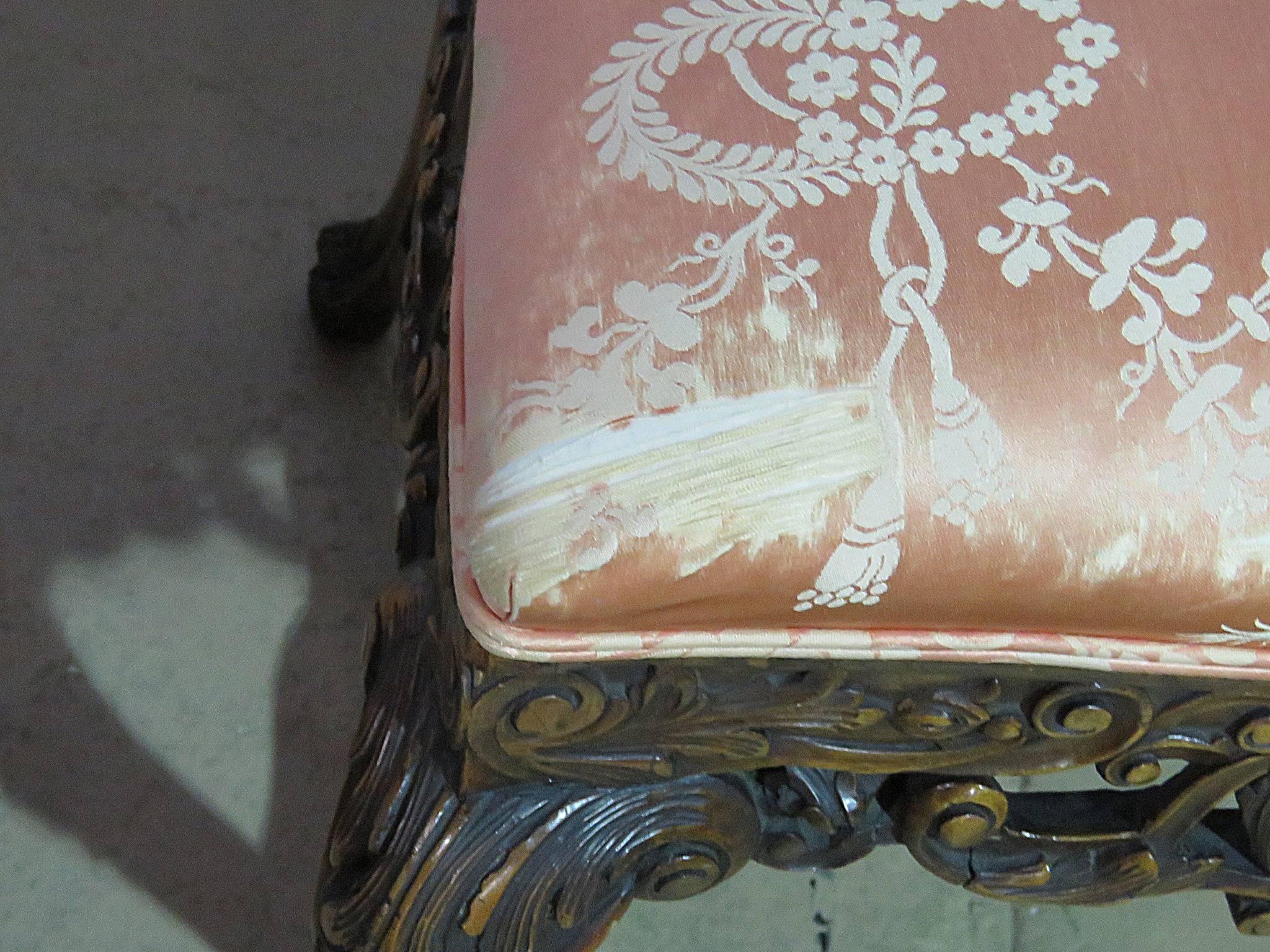 Upholstery Pair of Baroque Side Chairs