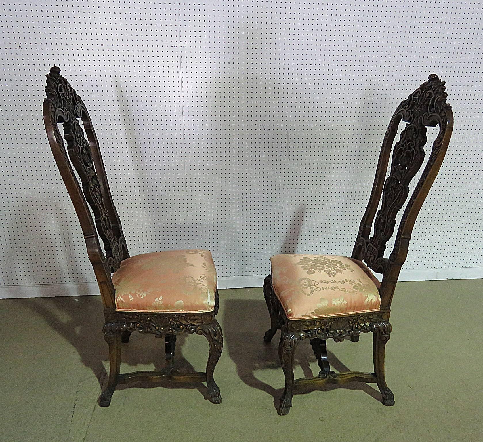 Pair of Baroque Side Chairs 2