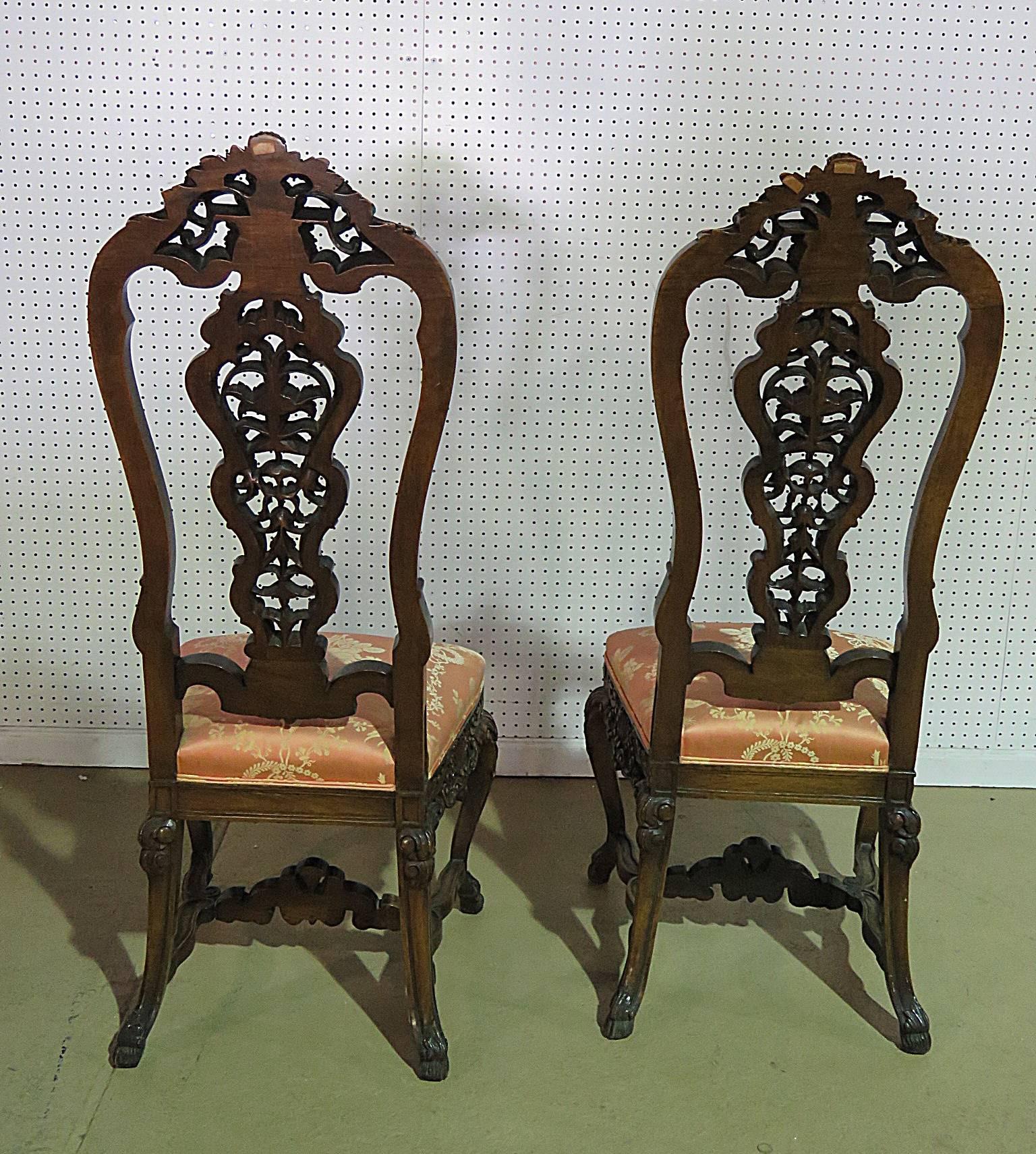 Pair of Baroque Side Chairs 3
