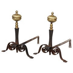 Pair of Baroque Style Andirons