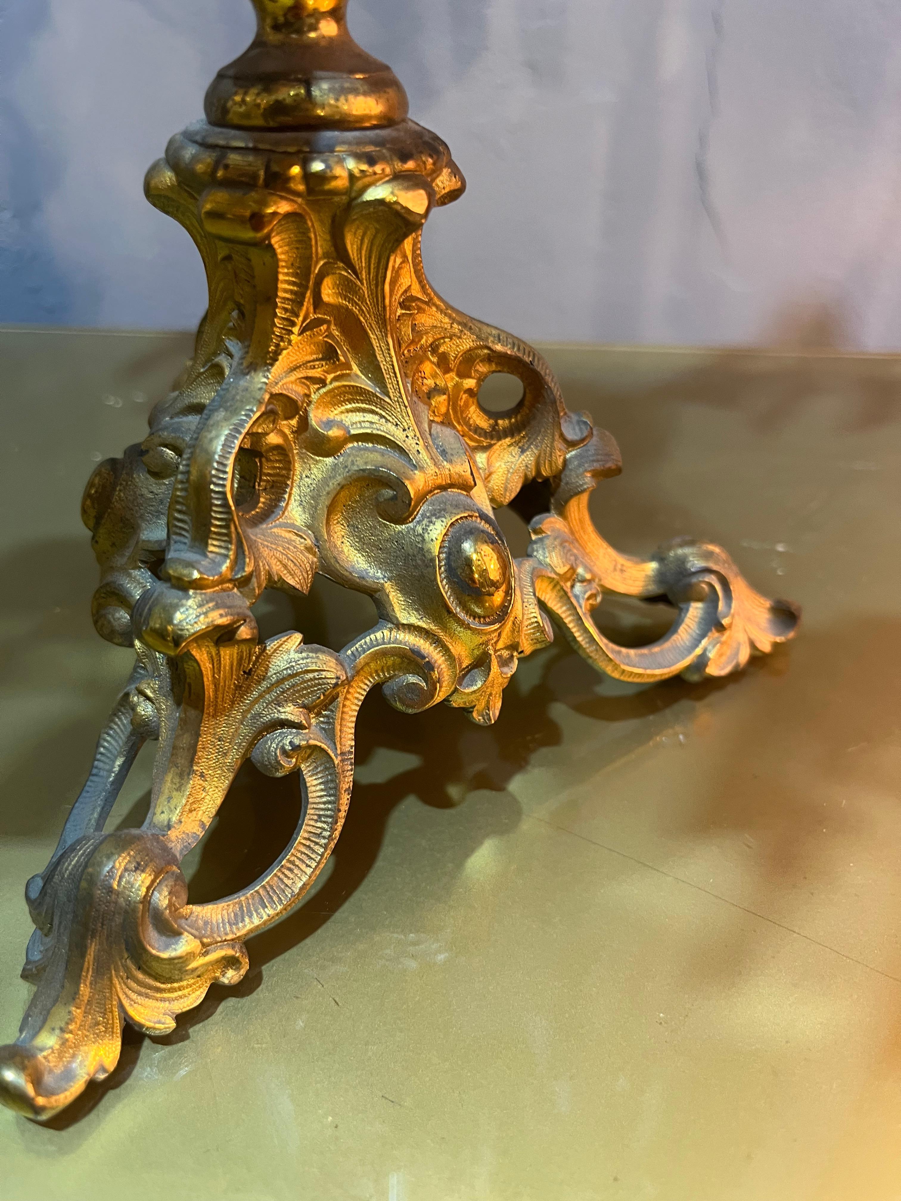 Pair of Baroque Style Candlesticks 6