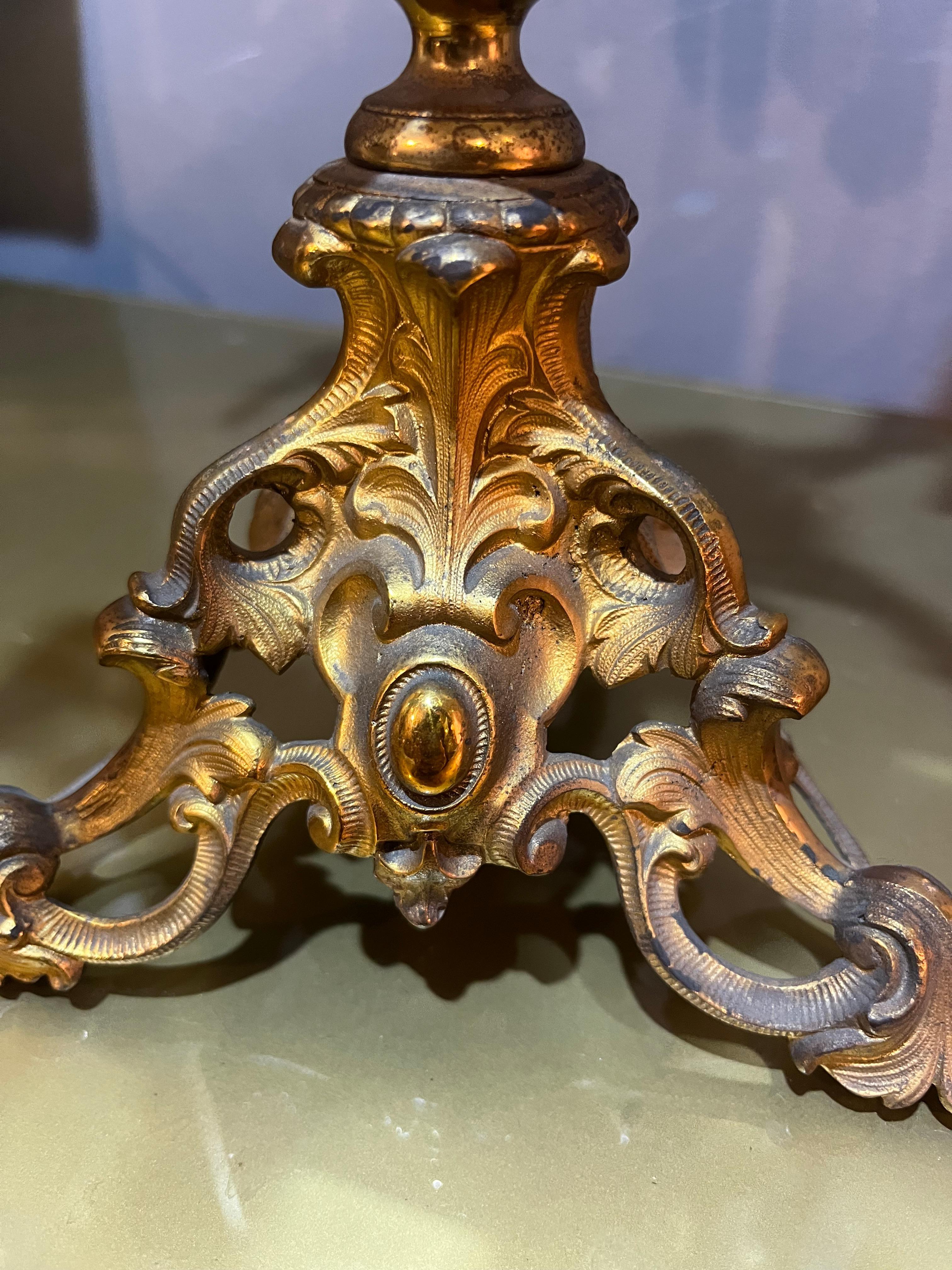 Pair of Baroque Style Candlesticks 7