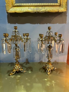 Pair of Baroque Style Candlesticks