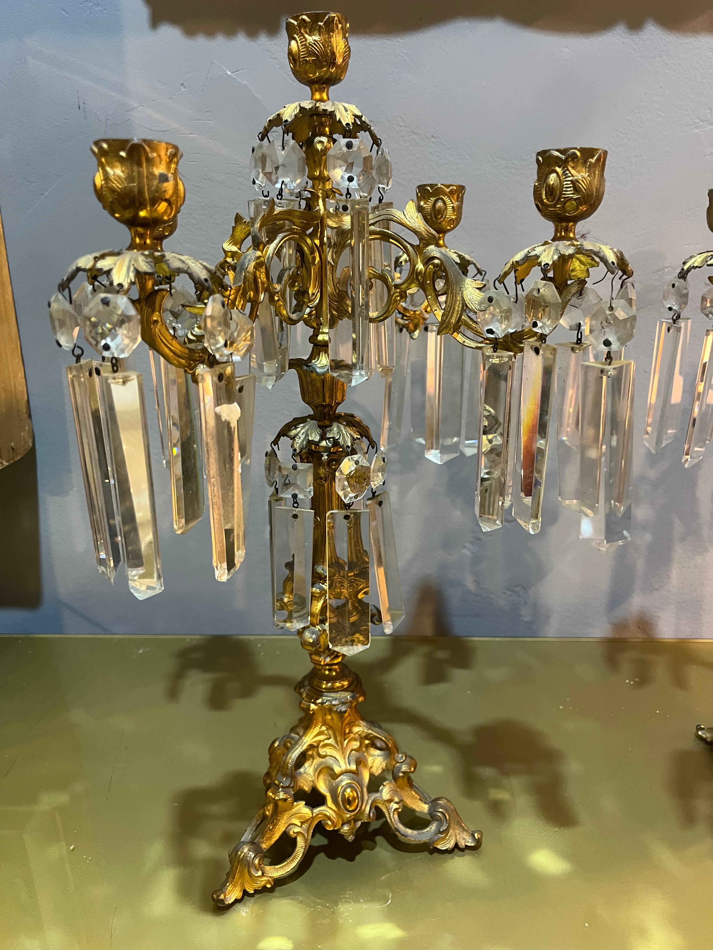 Pair of Baroque Style Candlesticks In Good Condition In Catania, IT